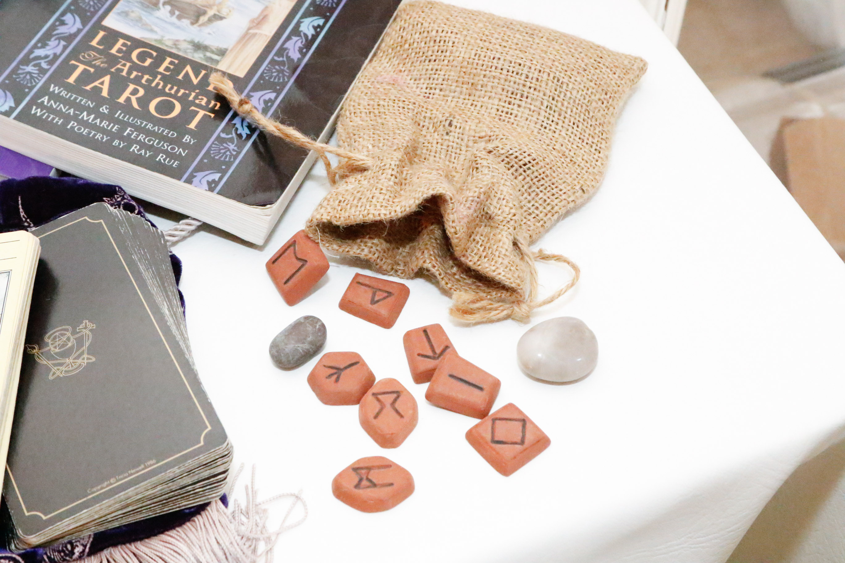 Impressive Collection of Tarot Cards, Books, Specimens & Crystals