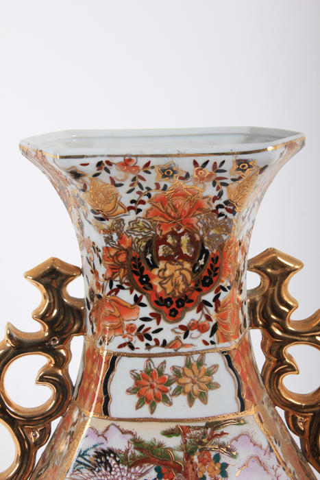 Pair of Chinese-Style Ceramic Vases