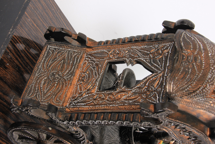 Bronze Southeast Asian Horse-Drawn Carriage Figurines