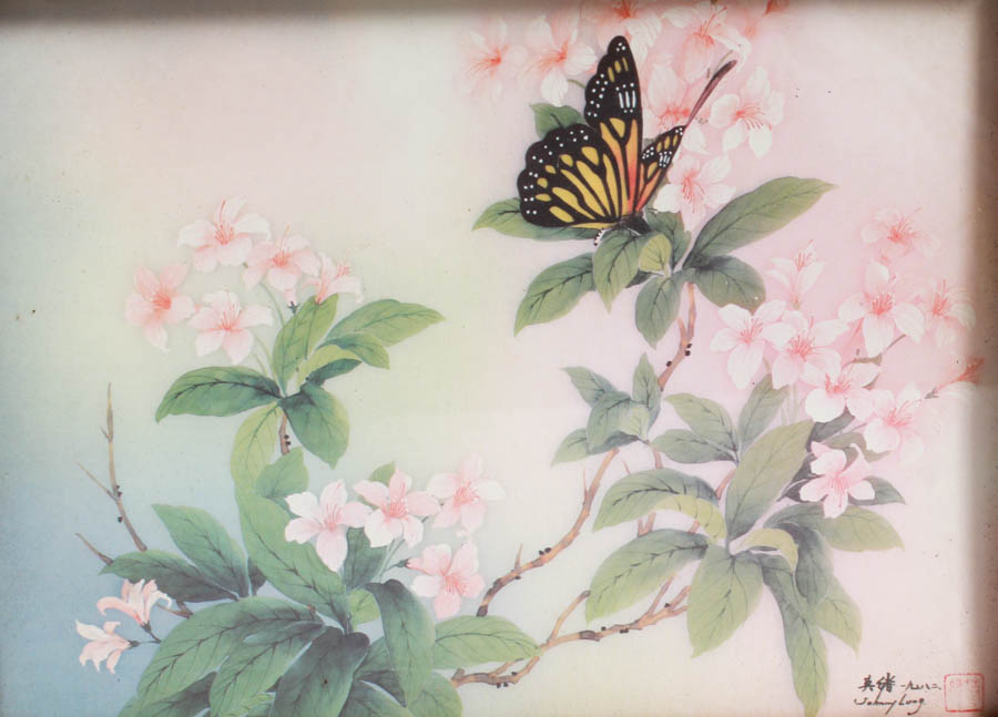 Collection of Floral and girl Lithographs