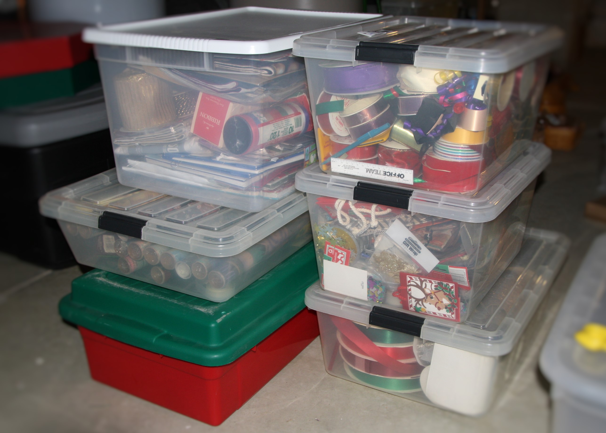 Lot of Holiday Gift Giving and Wrapping Supplies