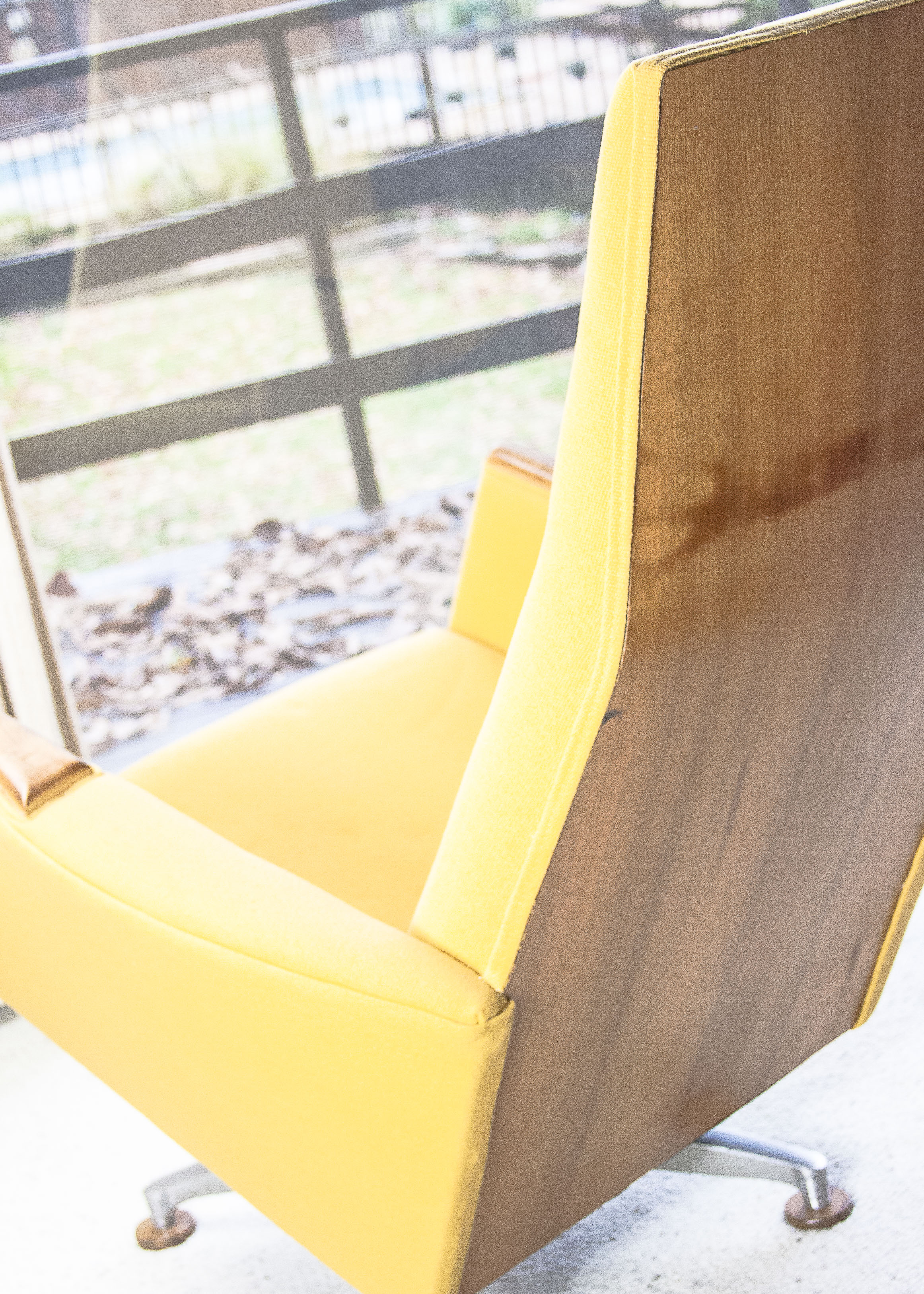 Mid Century Modern Armchair with Ottoman