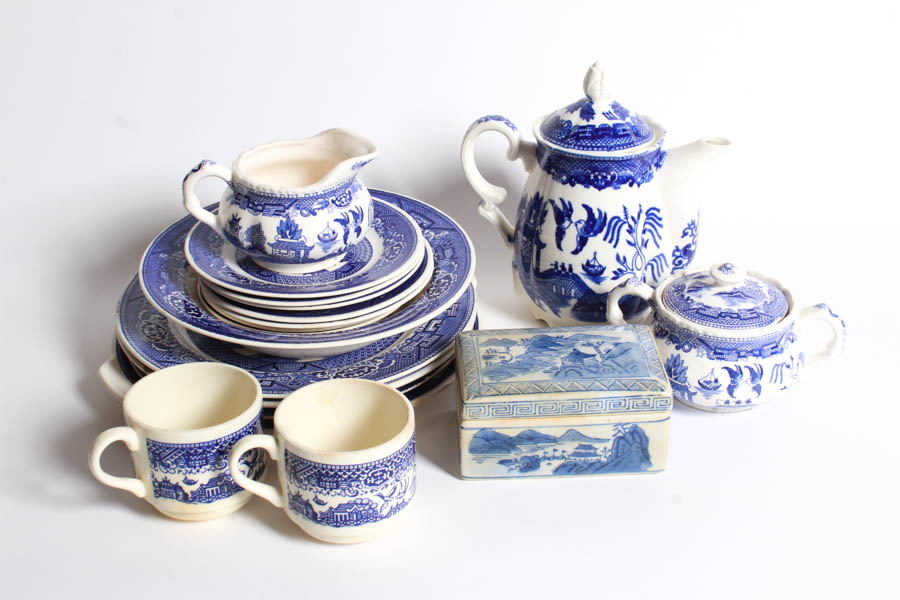 "Willow Ware" Blue and White Dishware