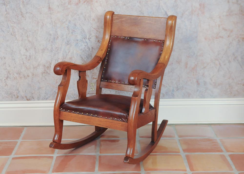 Leather Rocking Chair