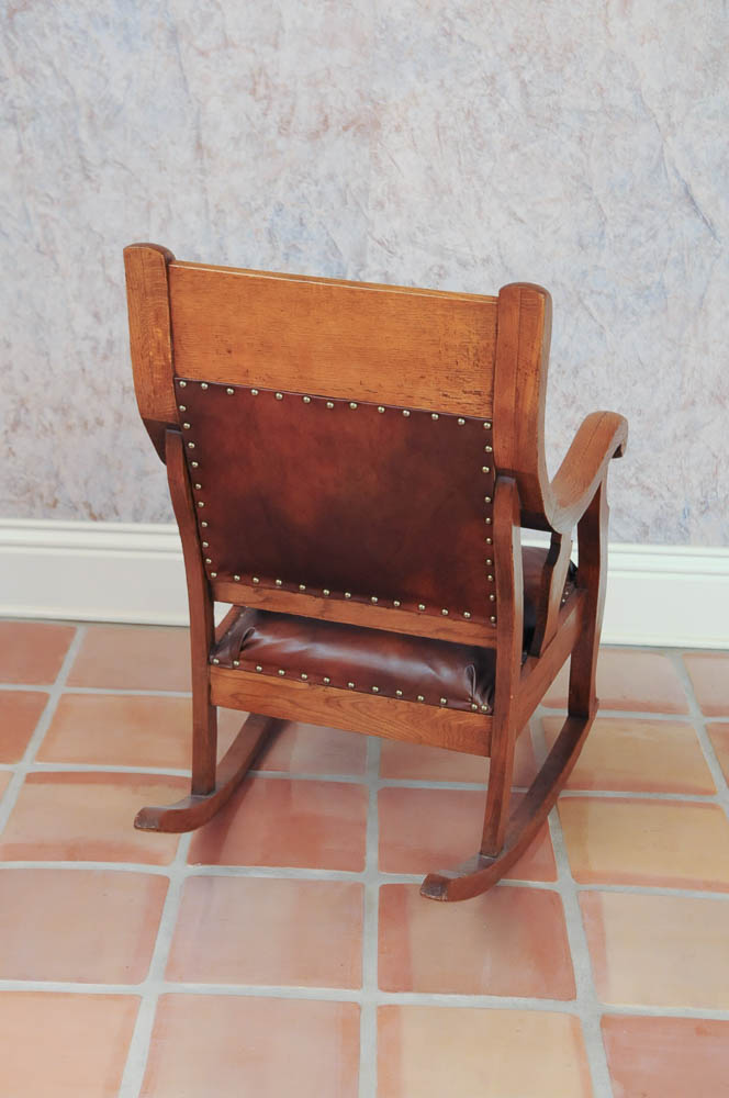 Leather Rocking Chair