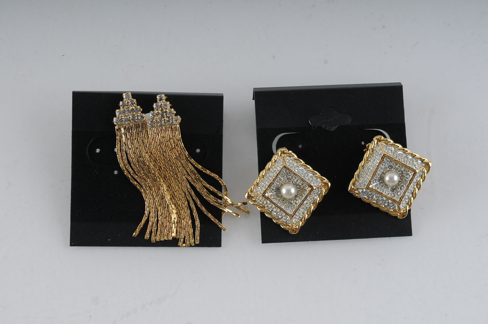 18K Electroplated Brass Earring Set