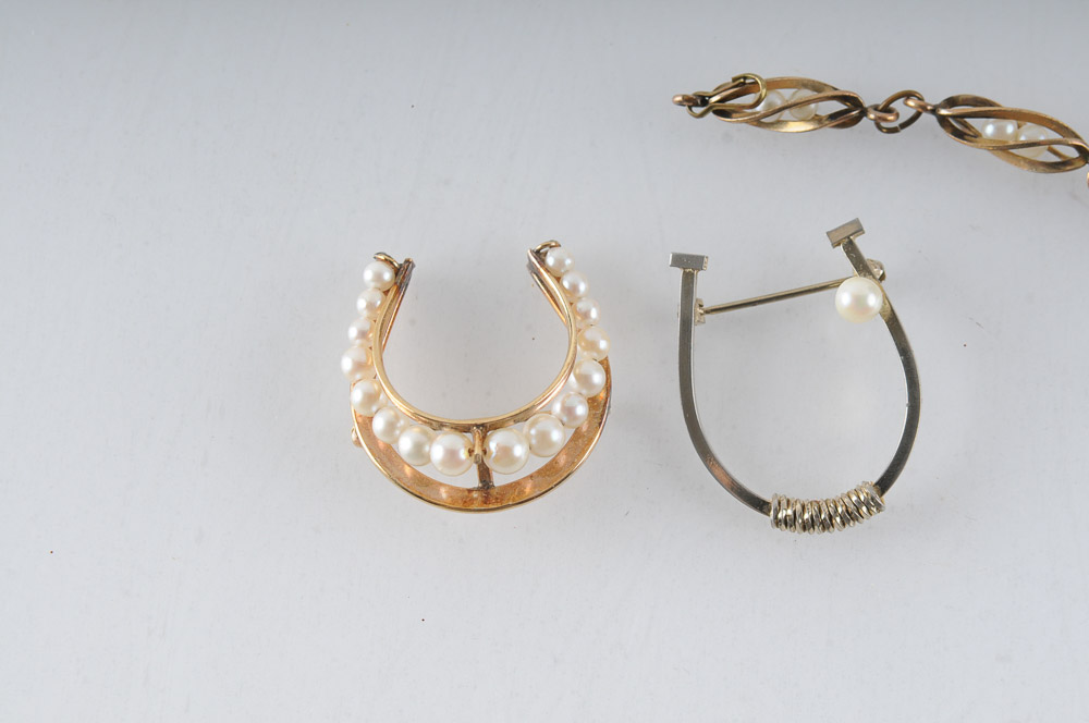 Assortment of Faux Pearl Costume Jewelry