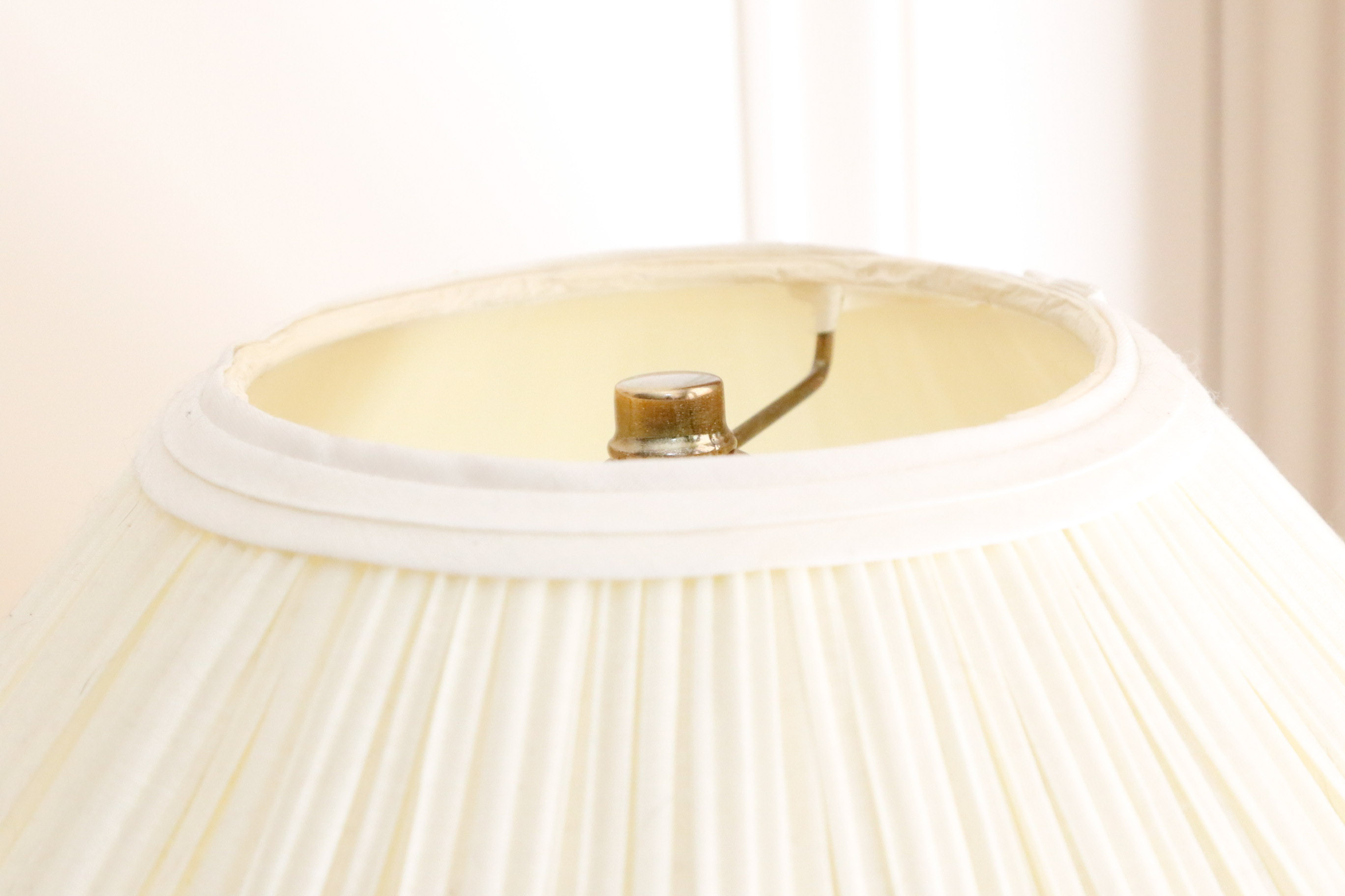 Set of Two Navy Ceramic Lamps