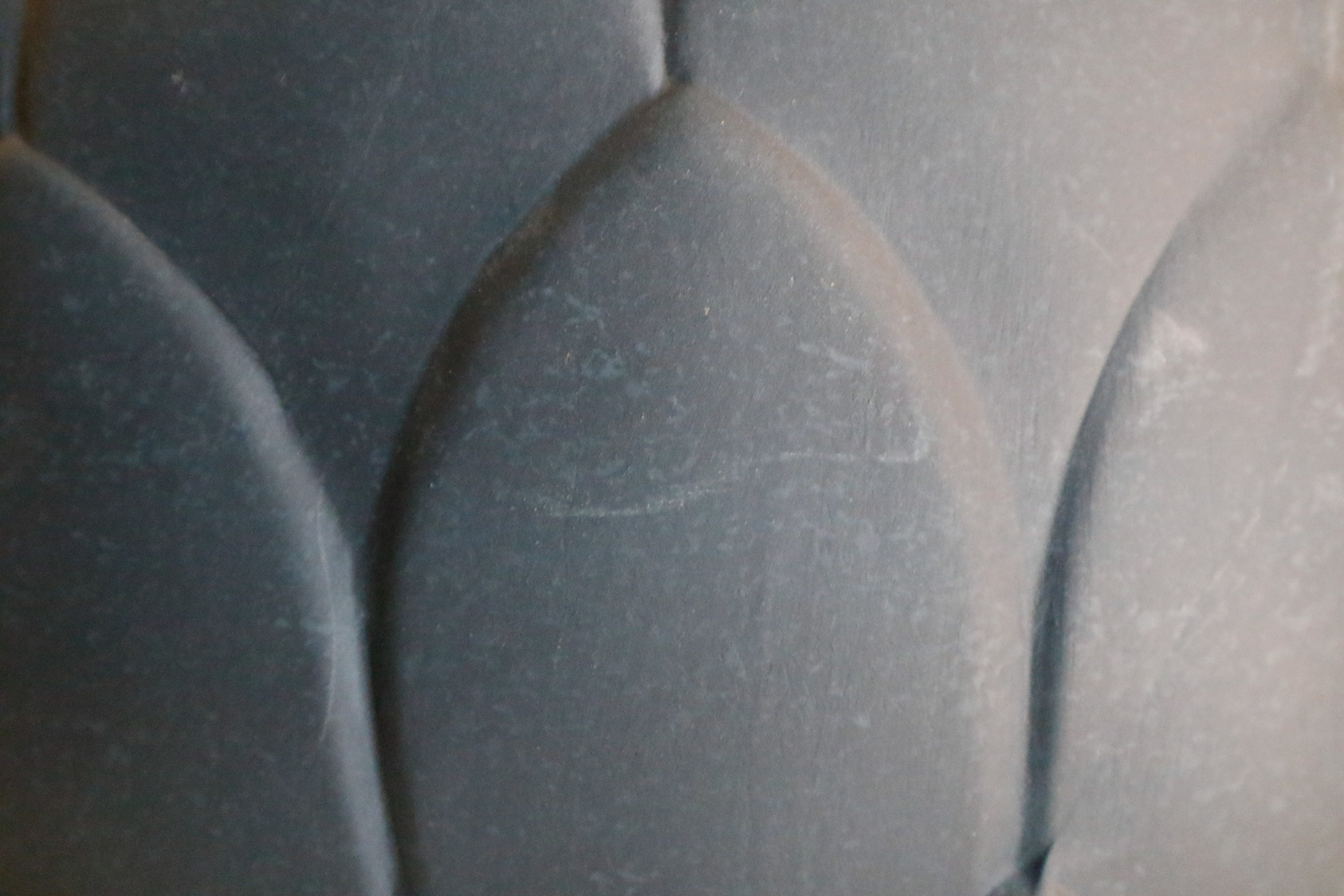 Set of Two Navy Ceramic Lamps