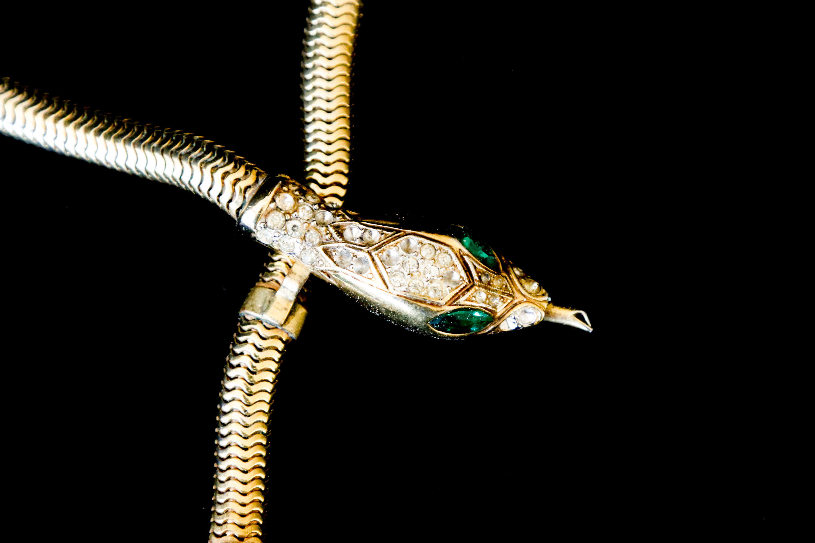 Coro Serpent Necklace with Earrings