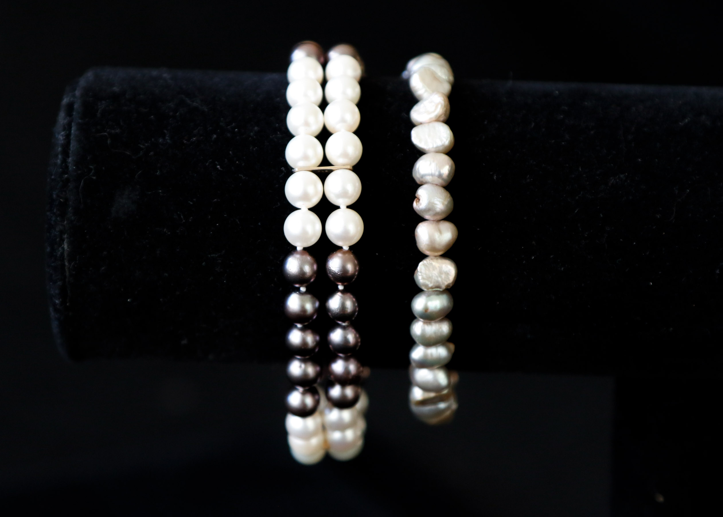 Two Freshwater Pearl Bracelets
