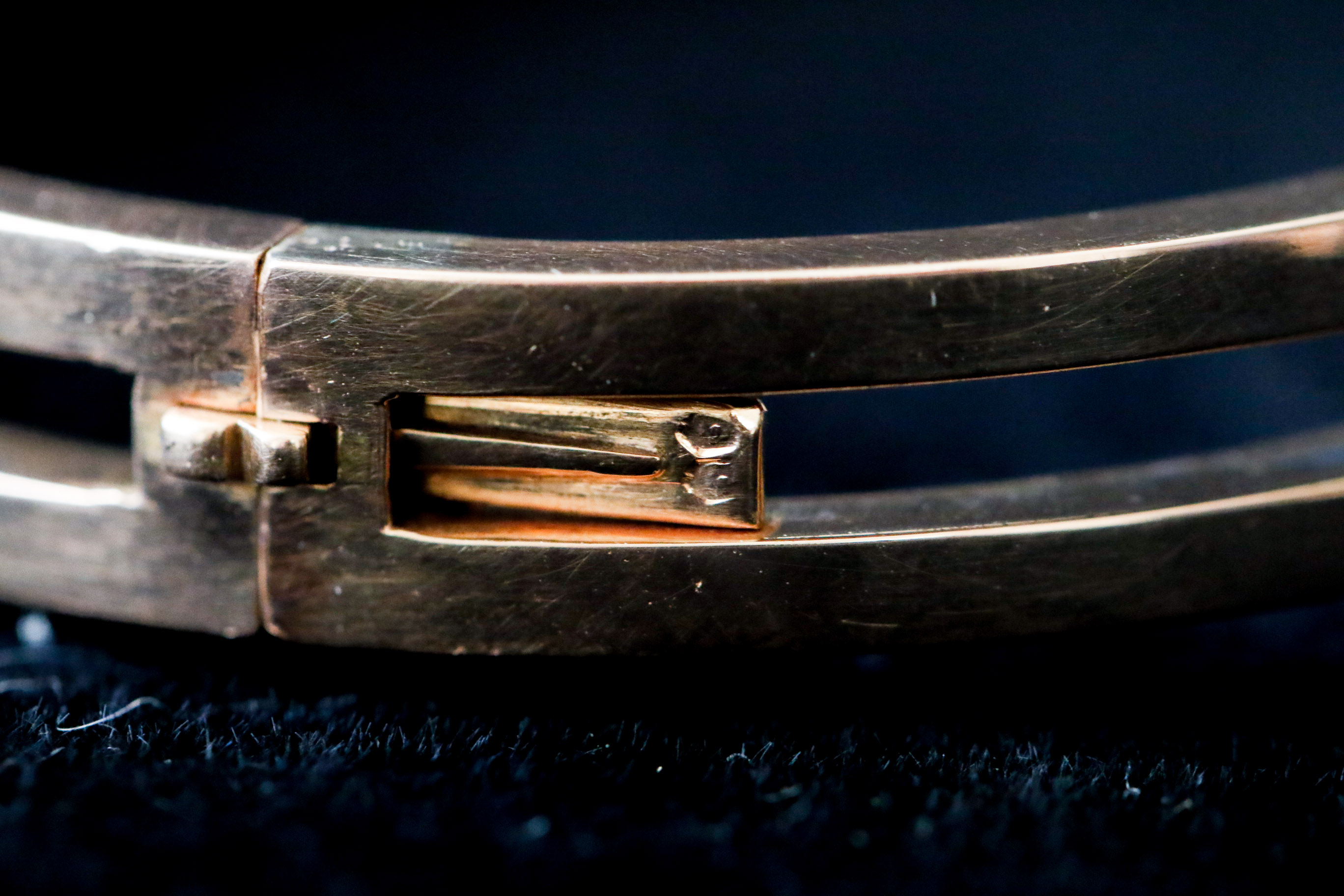 14K Rose Gold Bangle with 10K Rose Gold Ring