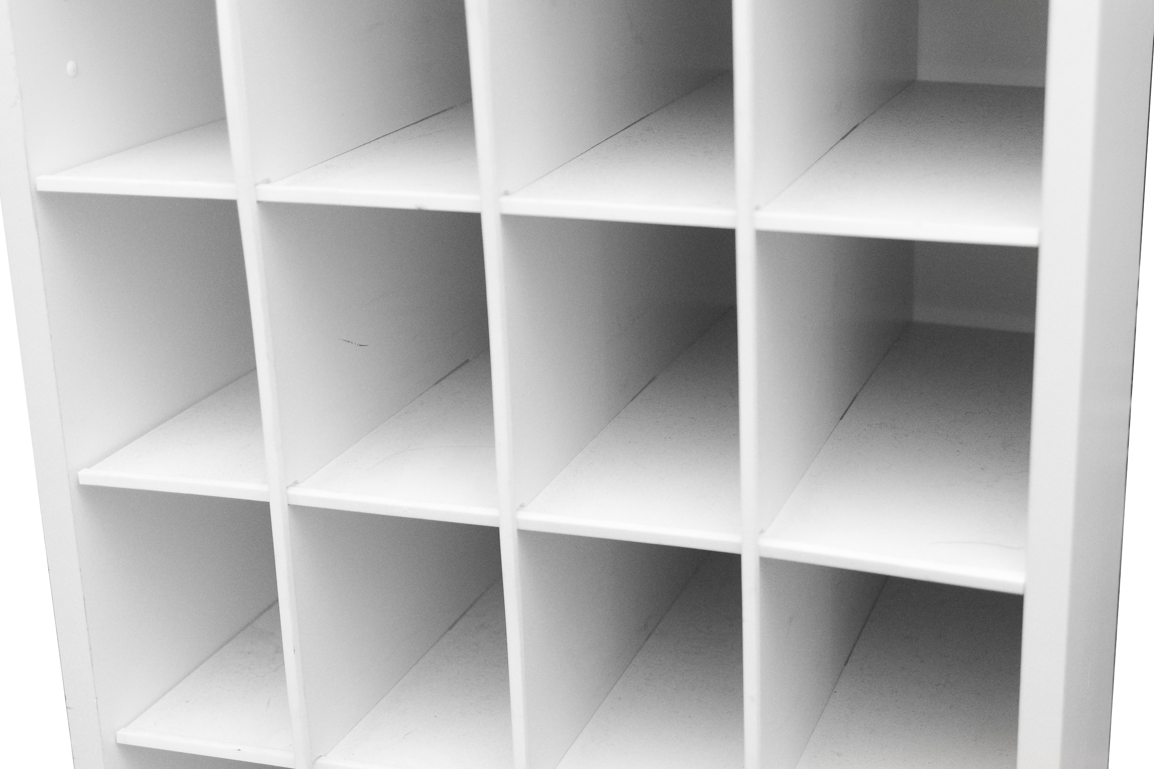White Cubby Shelf