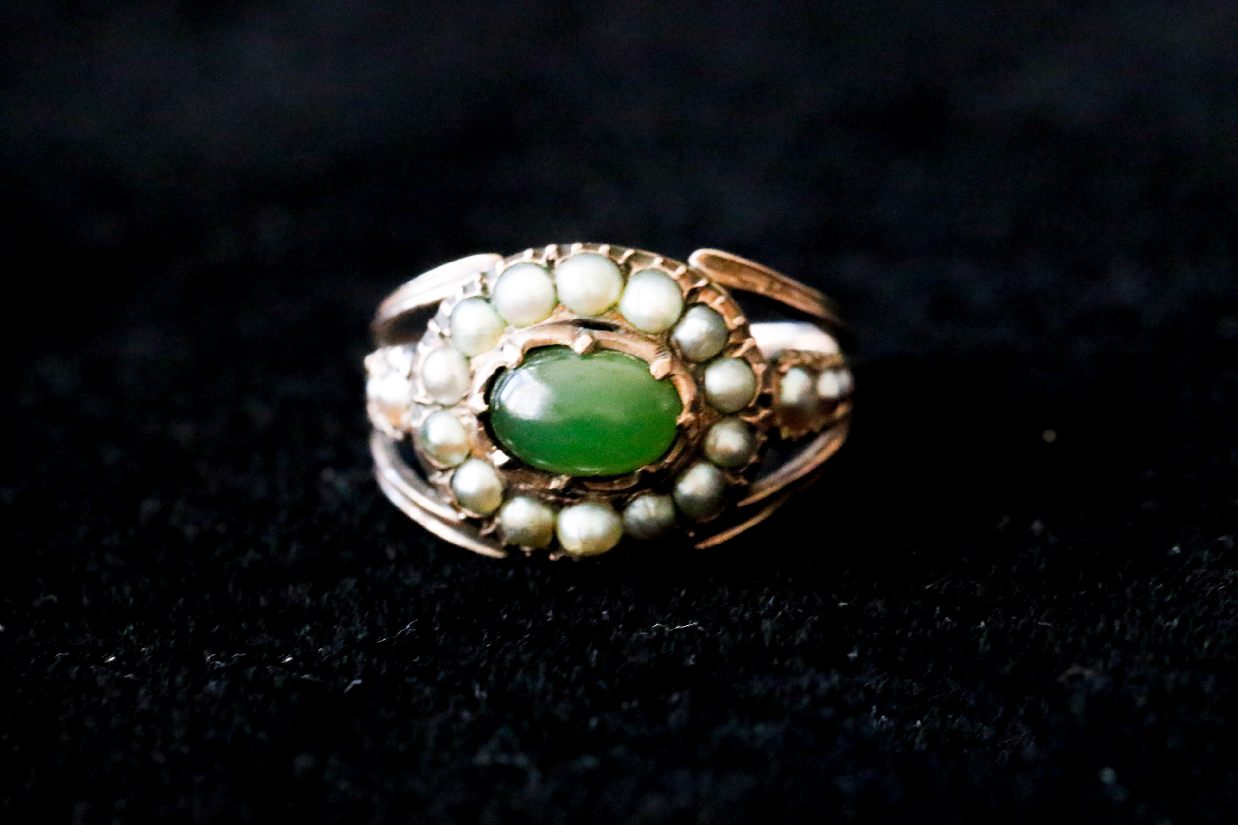 14K Rose Gold Bangle with 10K Rose Gold Ring