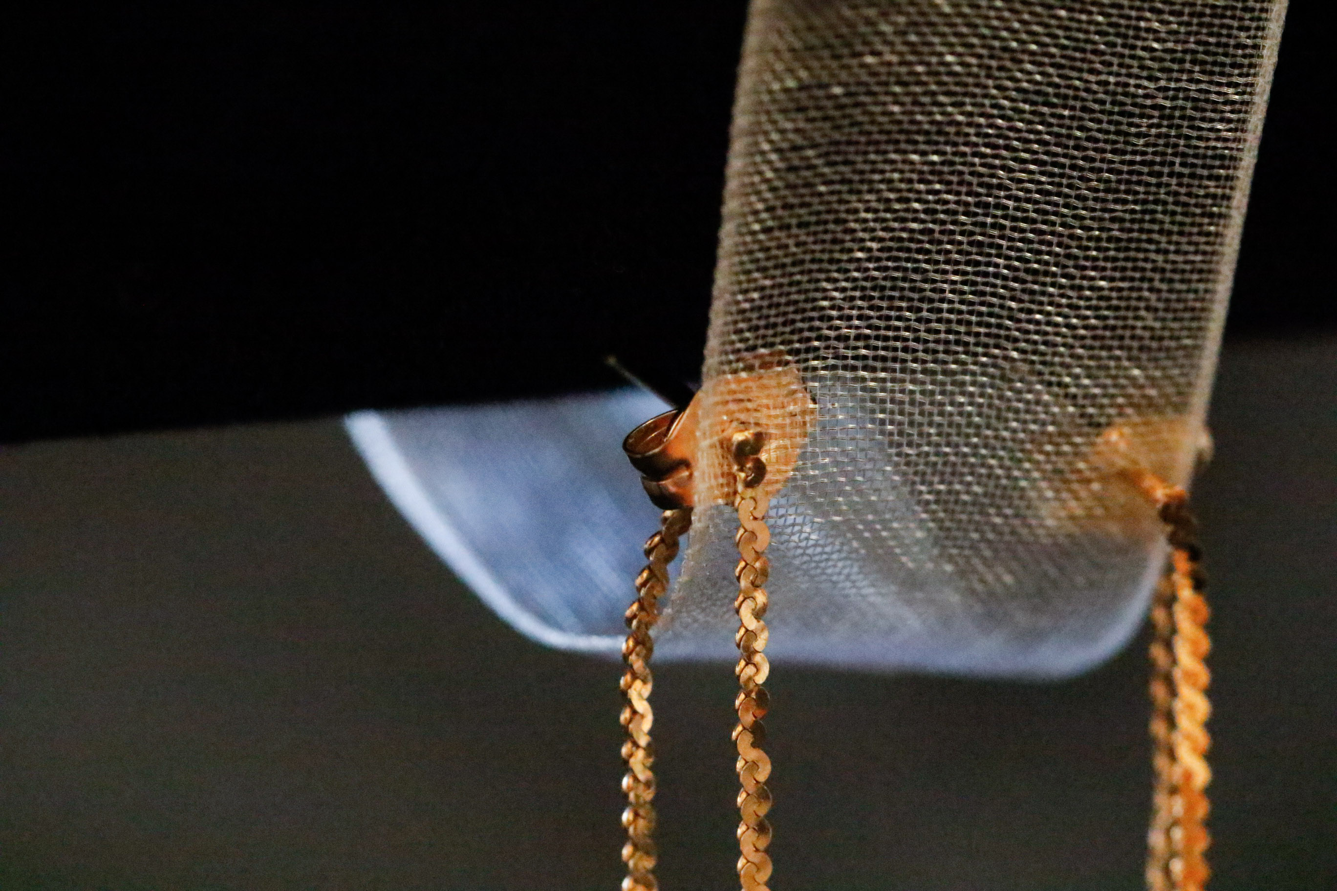 14K Yellow Gold Double Rope Dangle Earrings