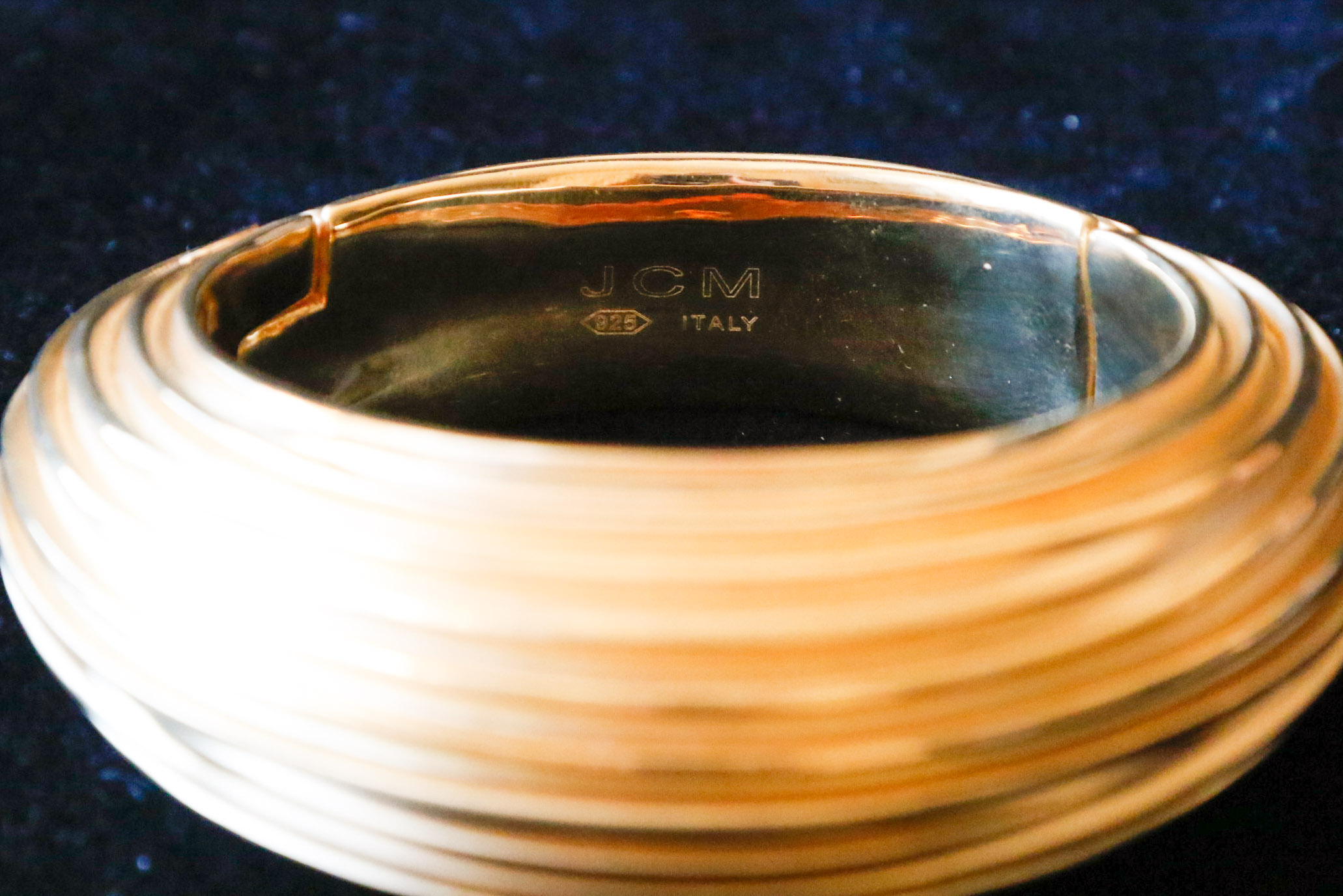 JCM Italy 925 Vermeil Hinge Bracelet