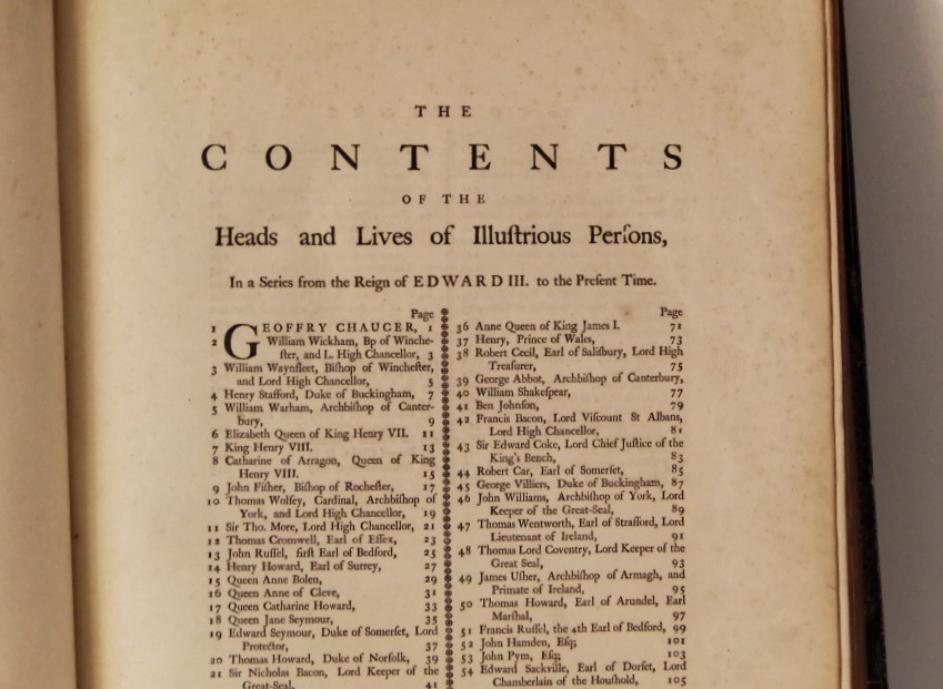 1756 'The Heads of Illustrious Persons' Ed. John Knapton