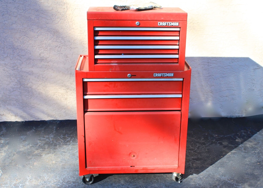 Craftsman Two Piece Tool Chest with Tools