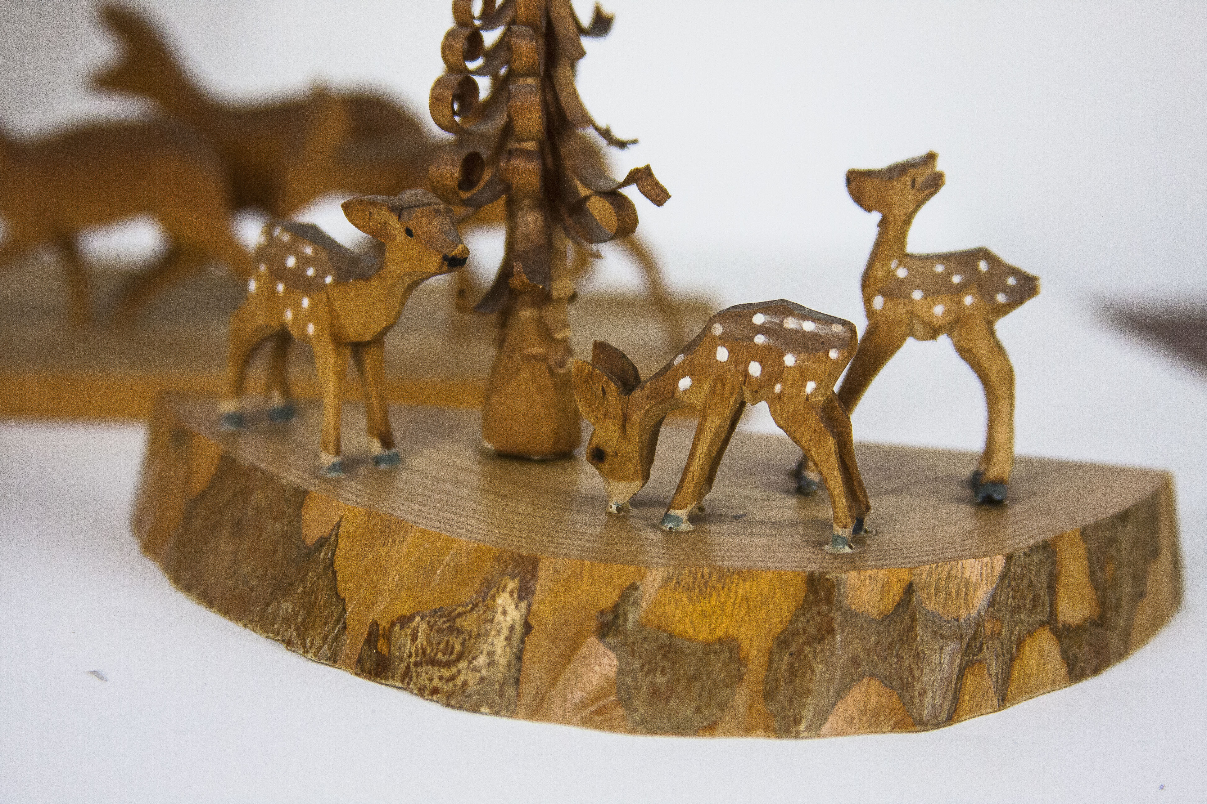 Handcrafted German Woodland Figurines