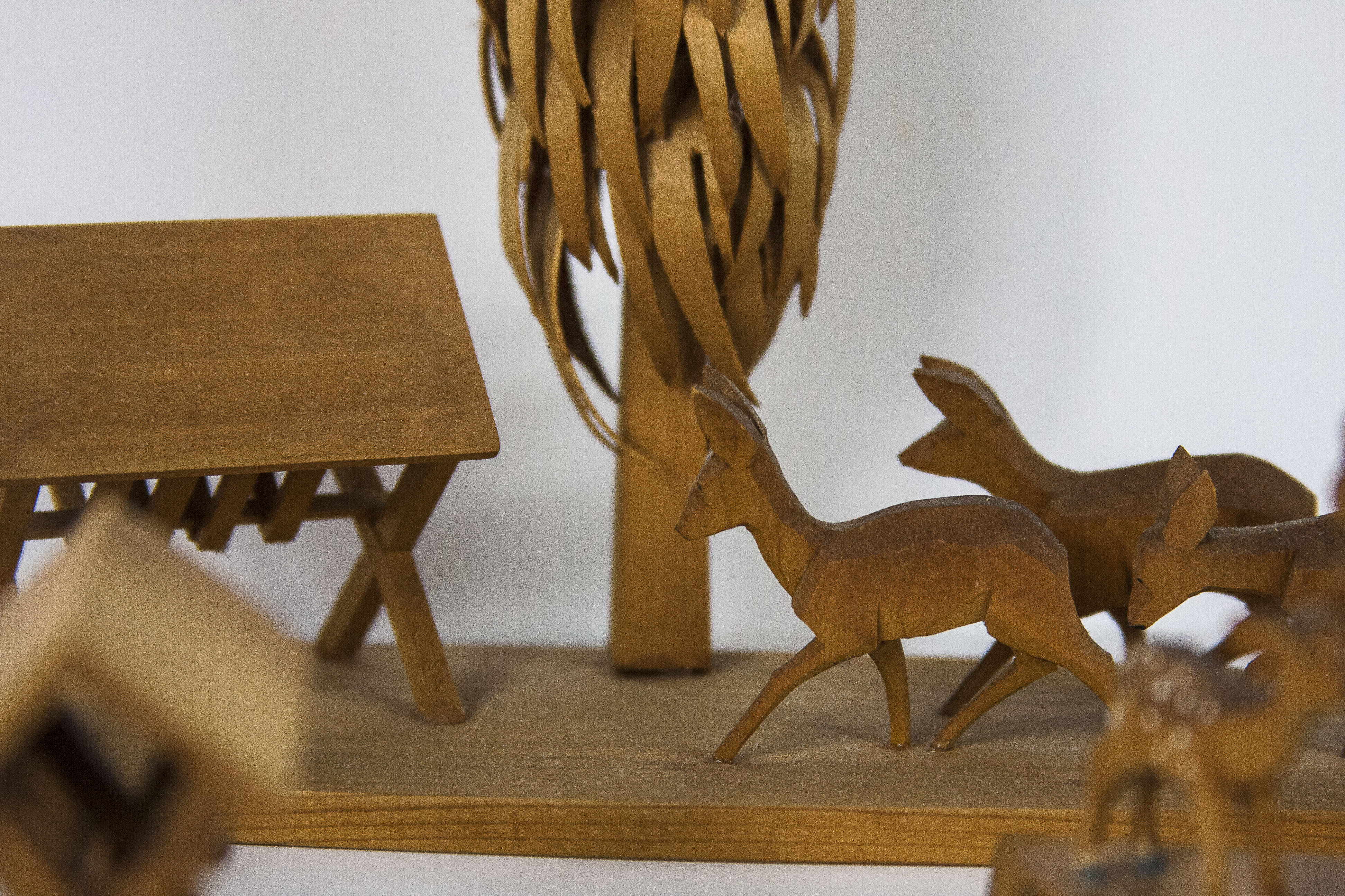 Handcrafted German Woodland Figurines
