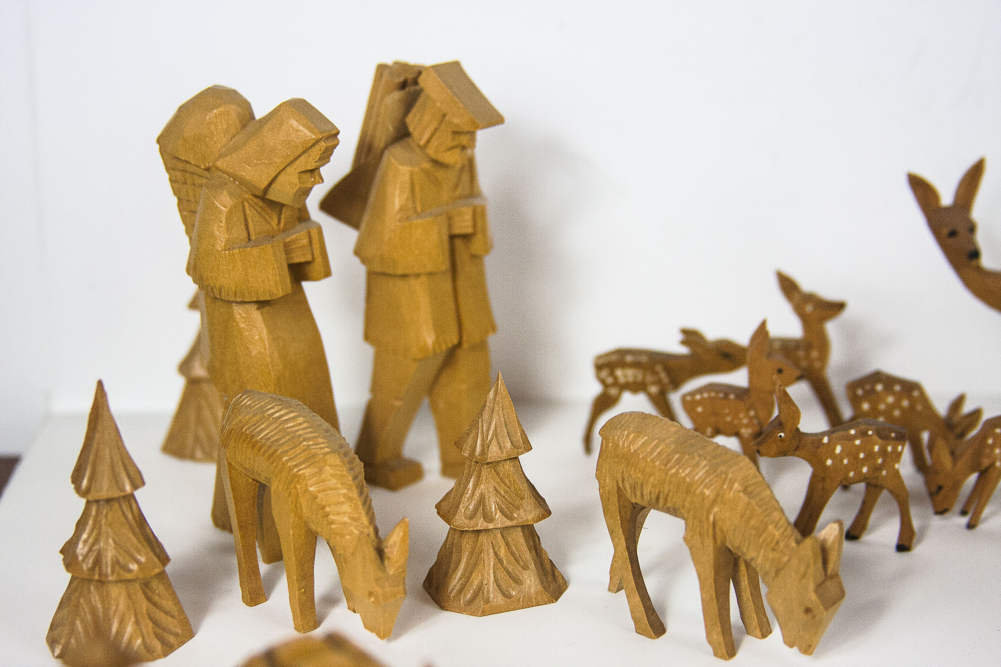 Handcrafted German Woodland Figurines