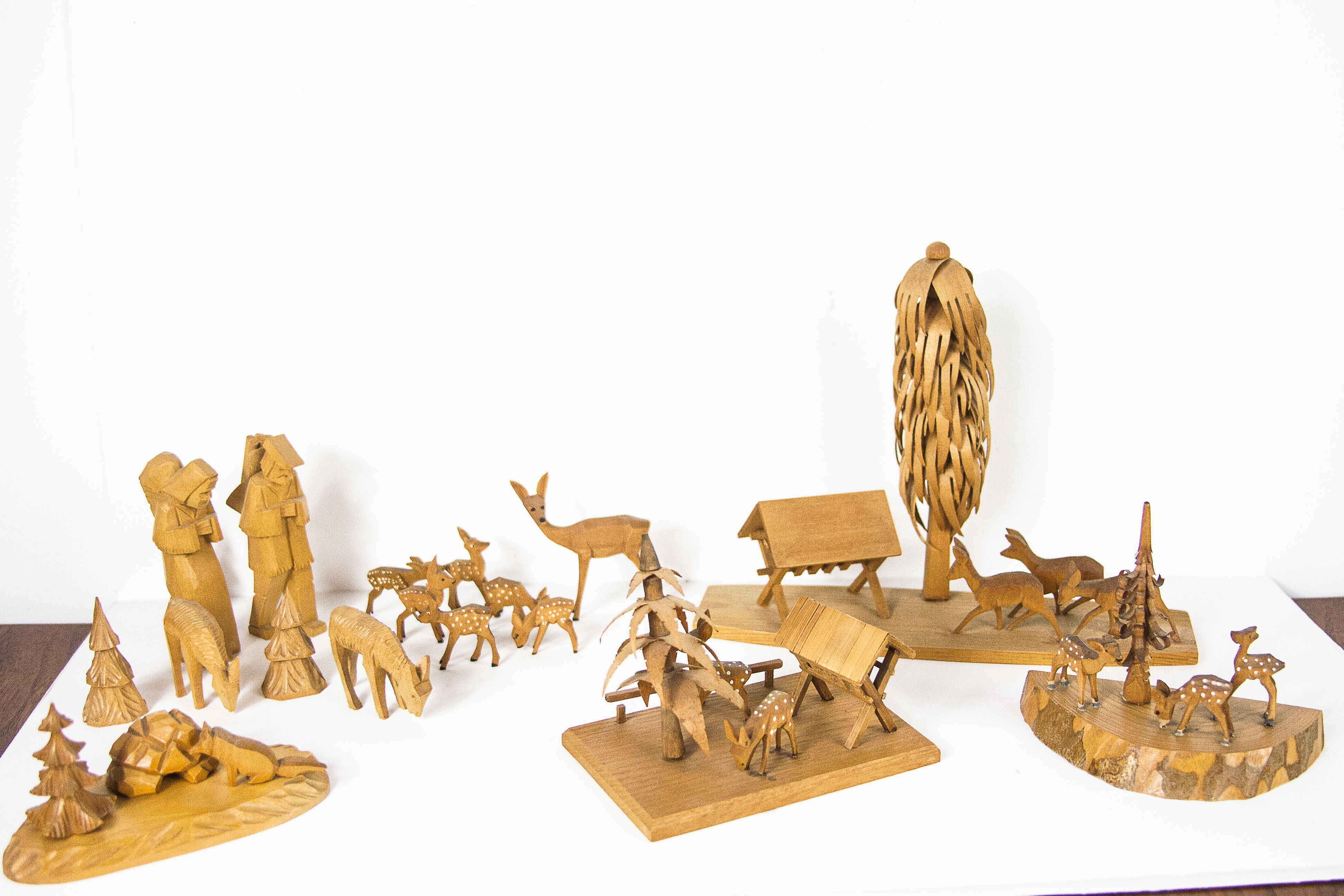 Handcrafted German Woodland Figurines