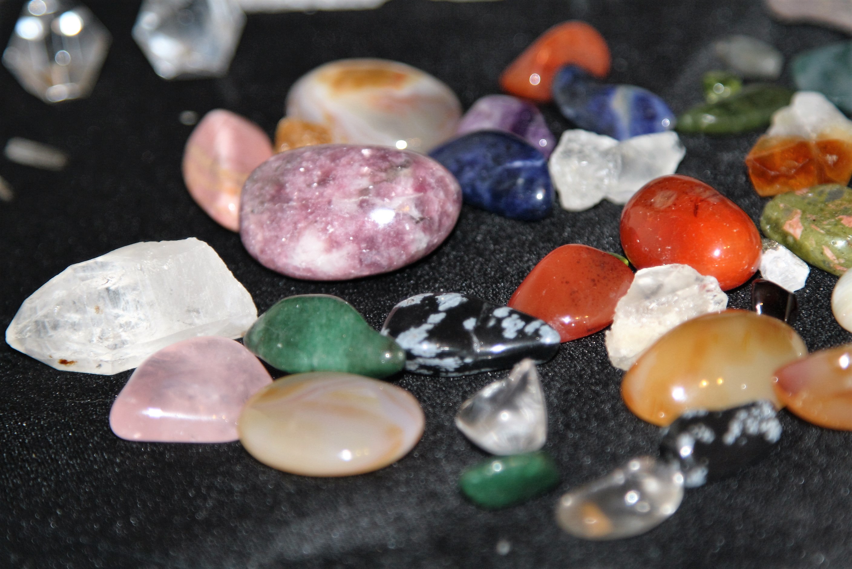 Impressive Collection of Tarot Cards, Books, Specimens & Crystals