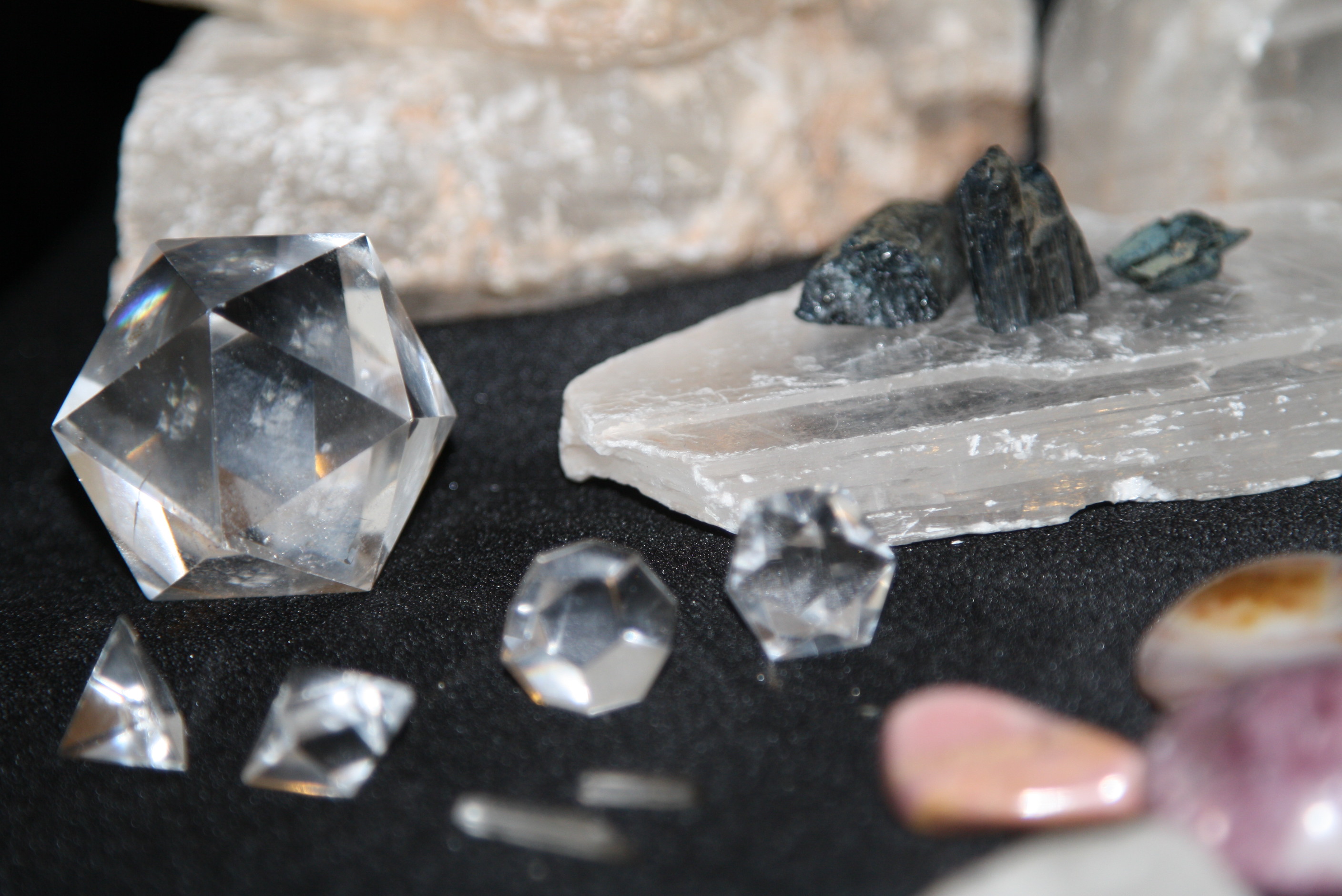 Impressive Collection of Tarot Cards, Books, Specimens & Crystals