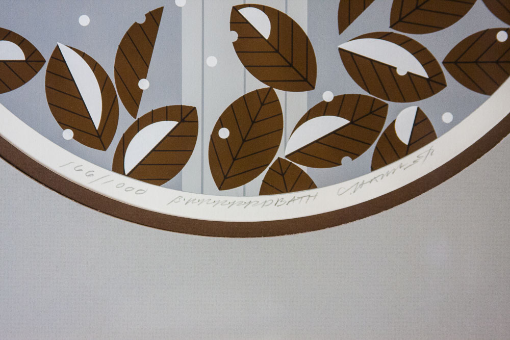 "Bir-r-r-r-r-r-r-r-d Bath"  1984 Serigraph by Charley Harper