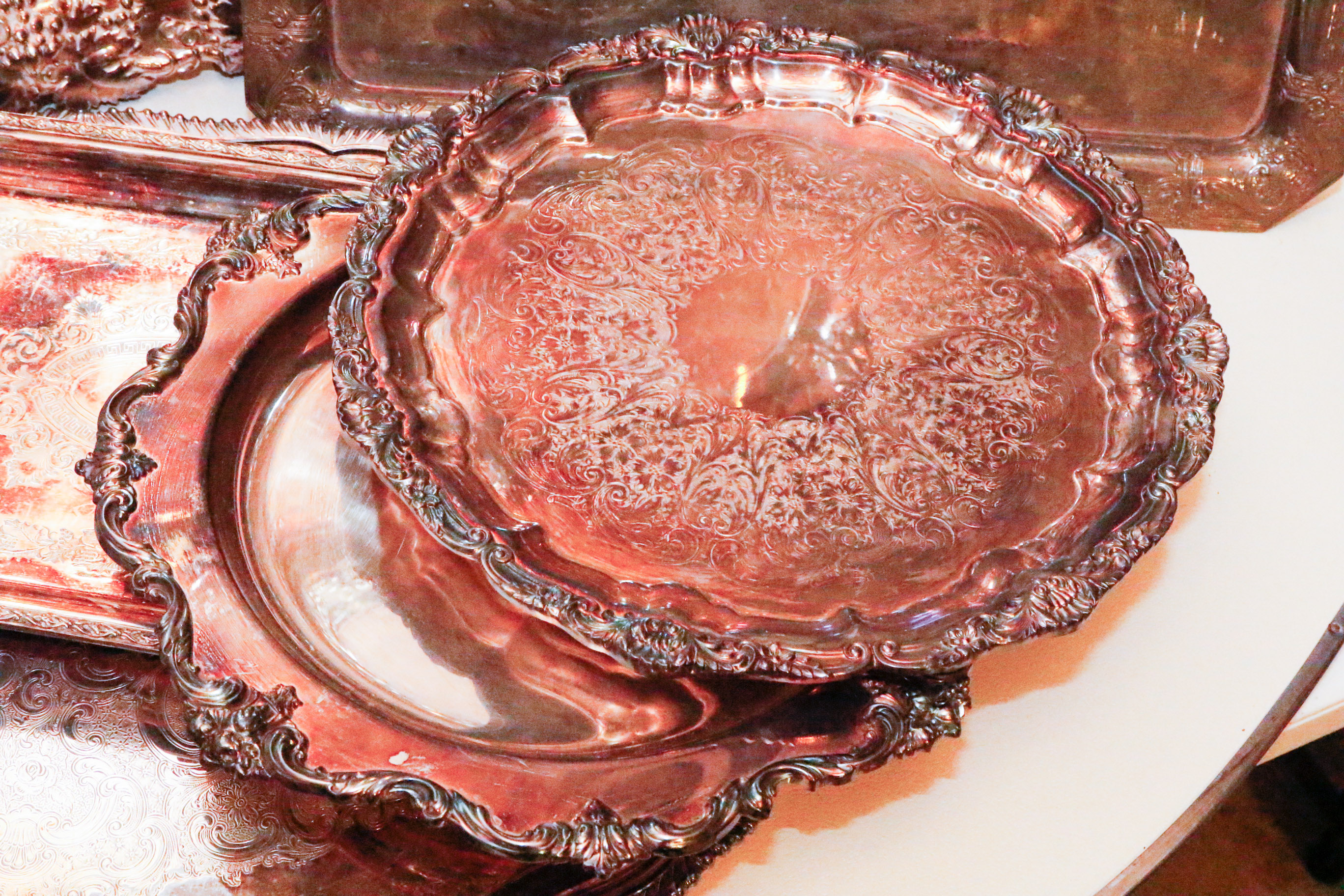 Silver Plate Serving Trays