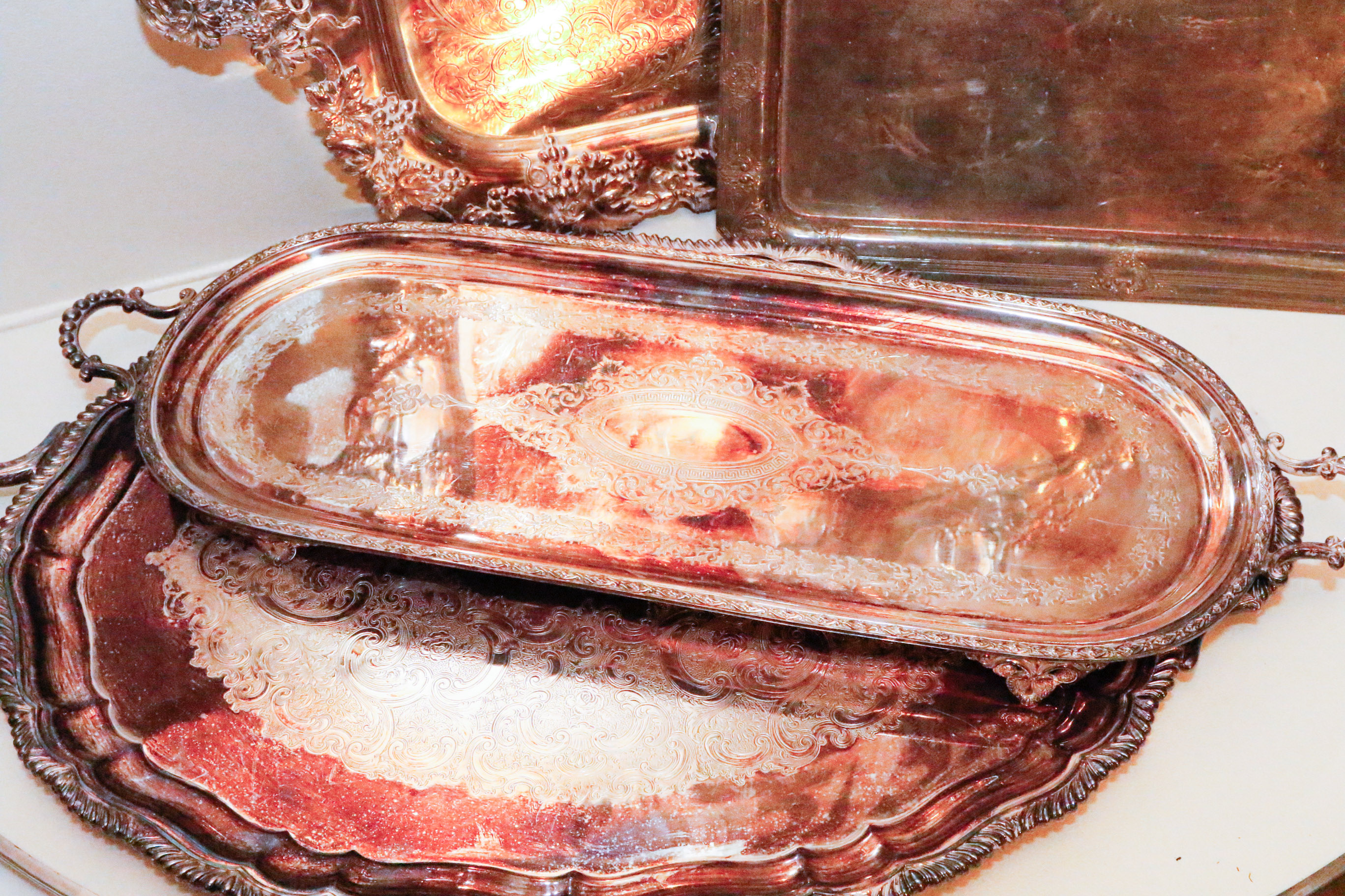 Silver Plate Serving Trays