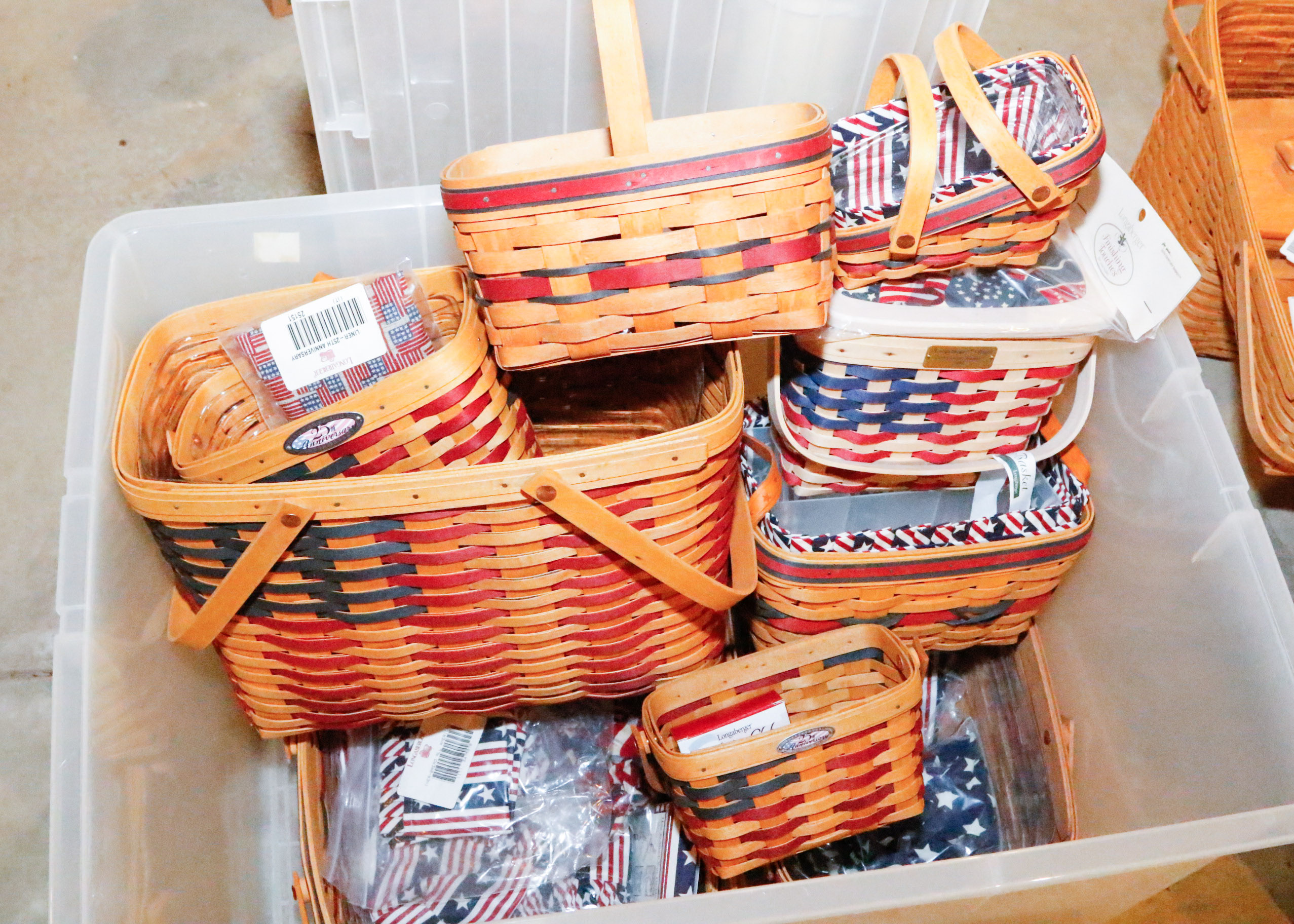 Signed Longaberger Americana Assortment