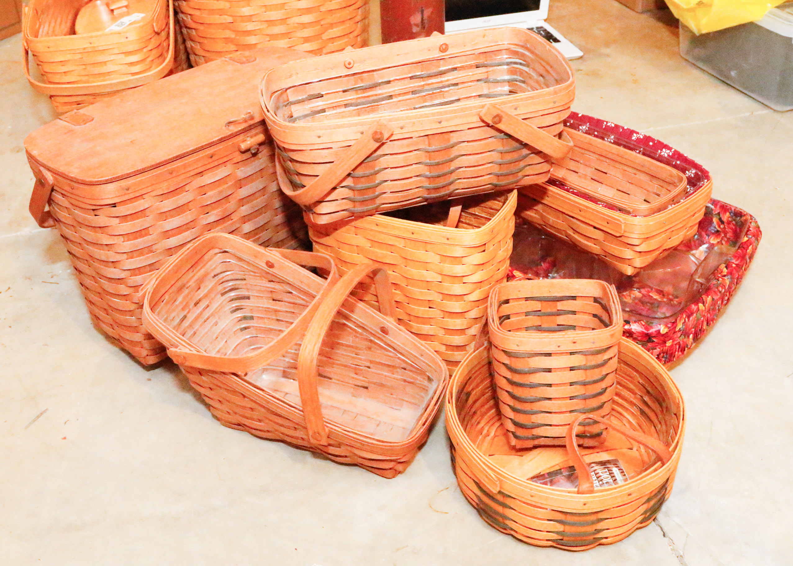 Vintage and Newer Longaberger Collection of Signed Baskets
