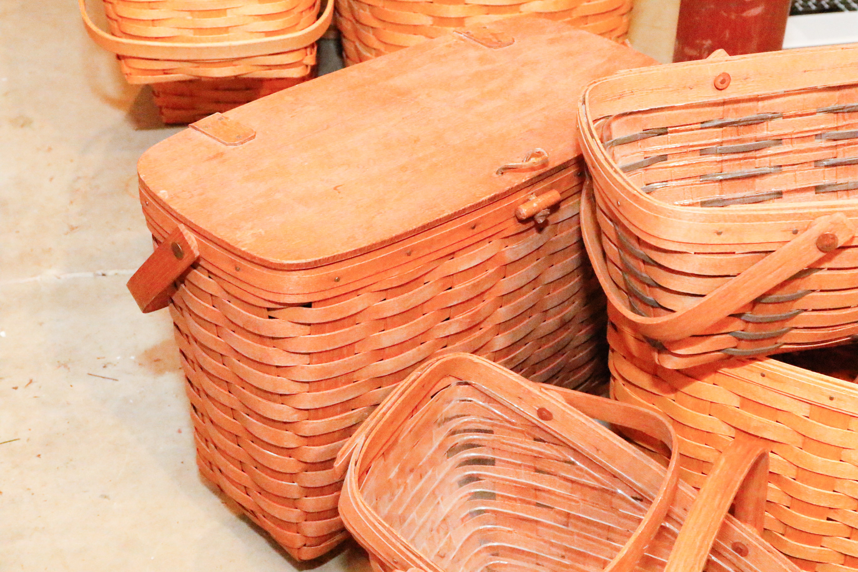 Vintage and Newer Longaberger Collection of Signed Baskets