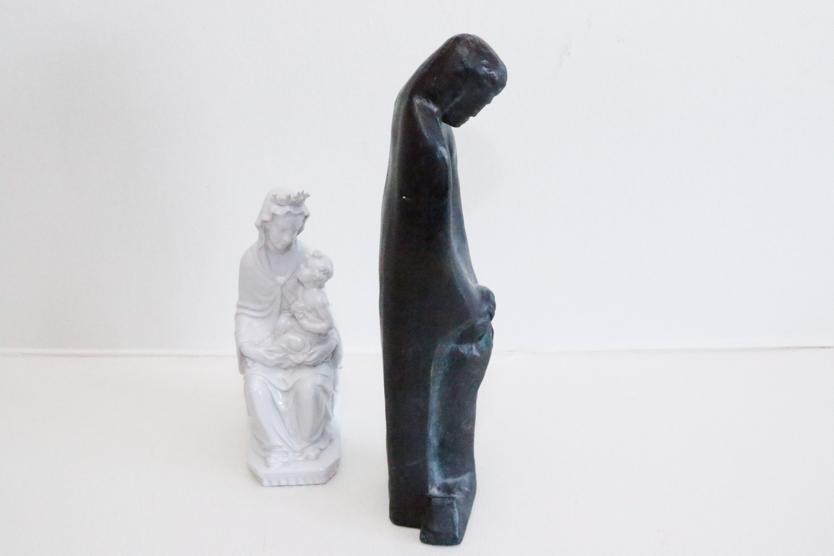 Two Madonna Sculptures