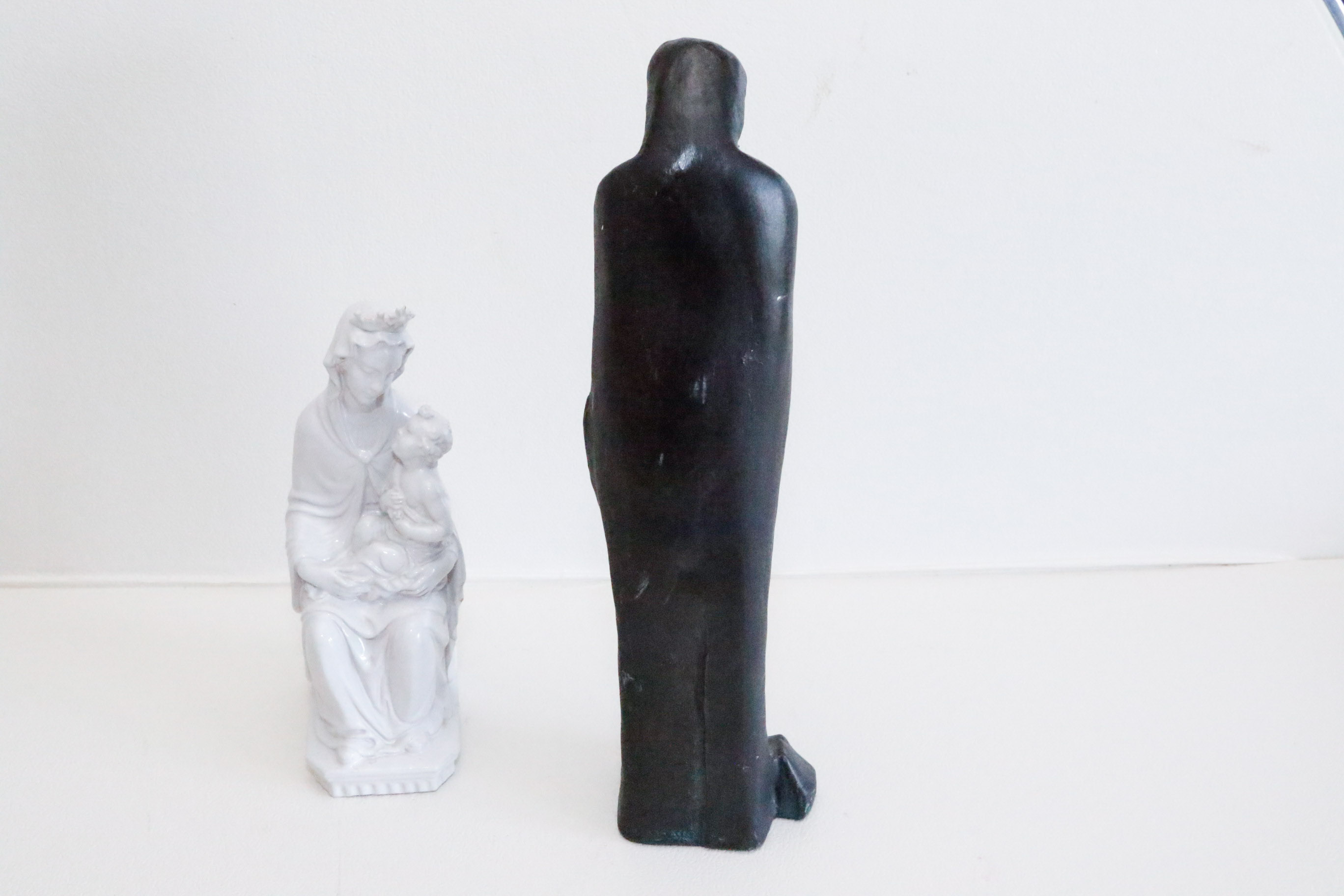 Two Madonna Sculptures