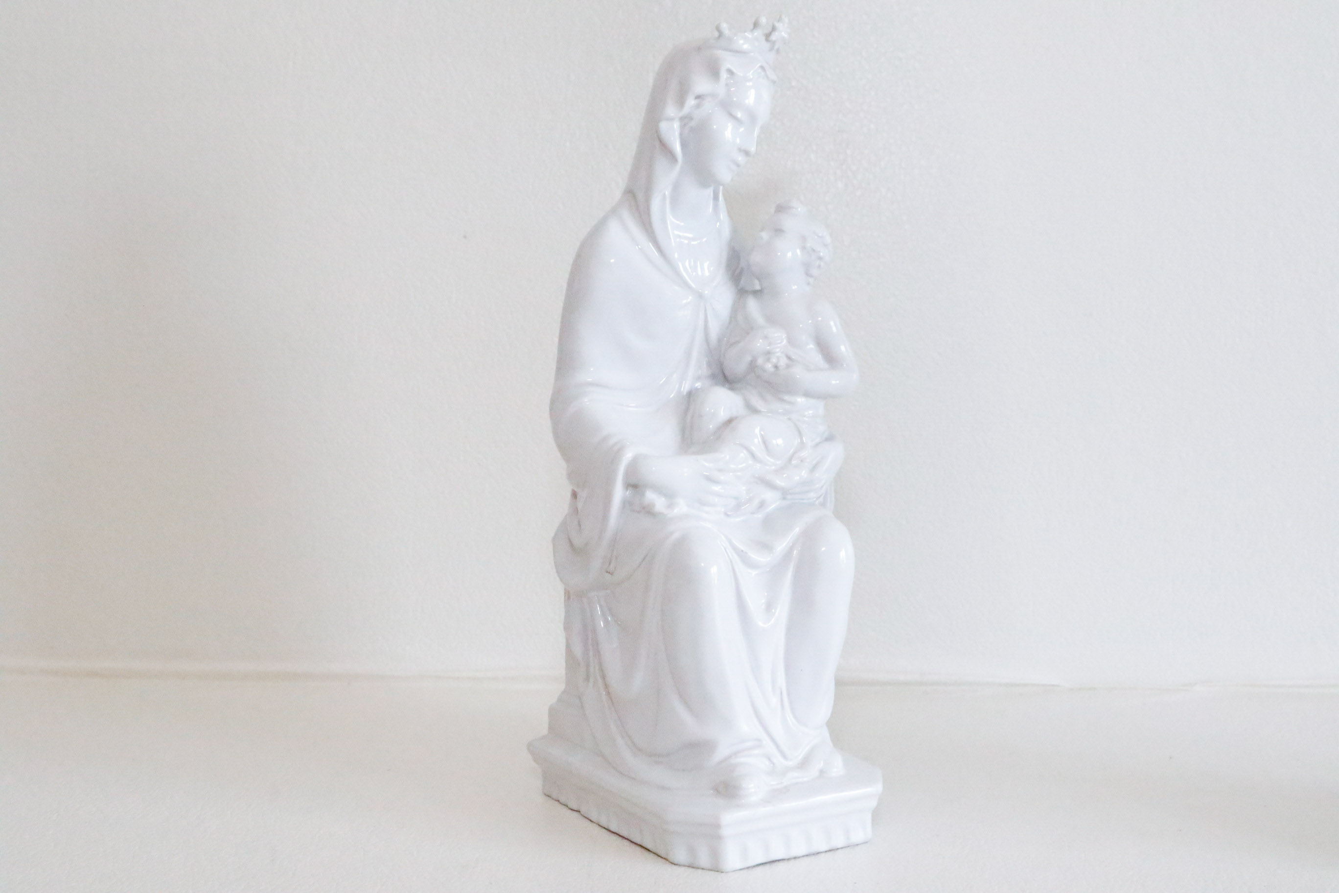 Two Madonna Sculptures