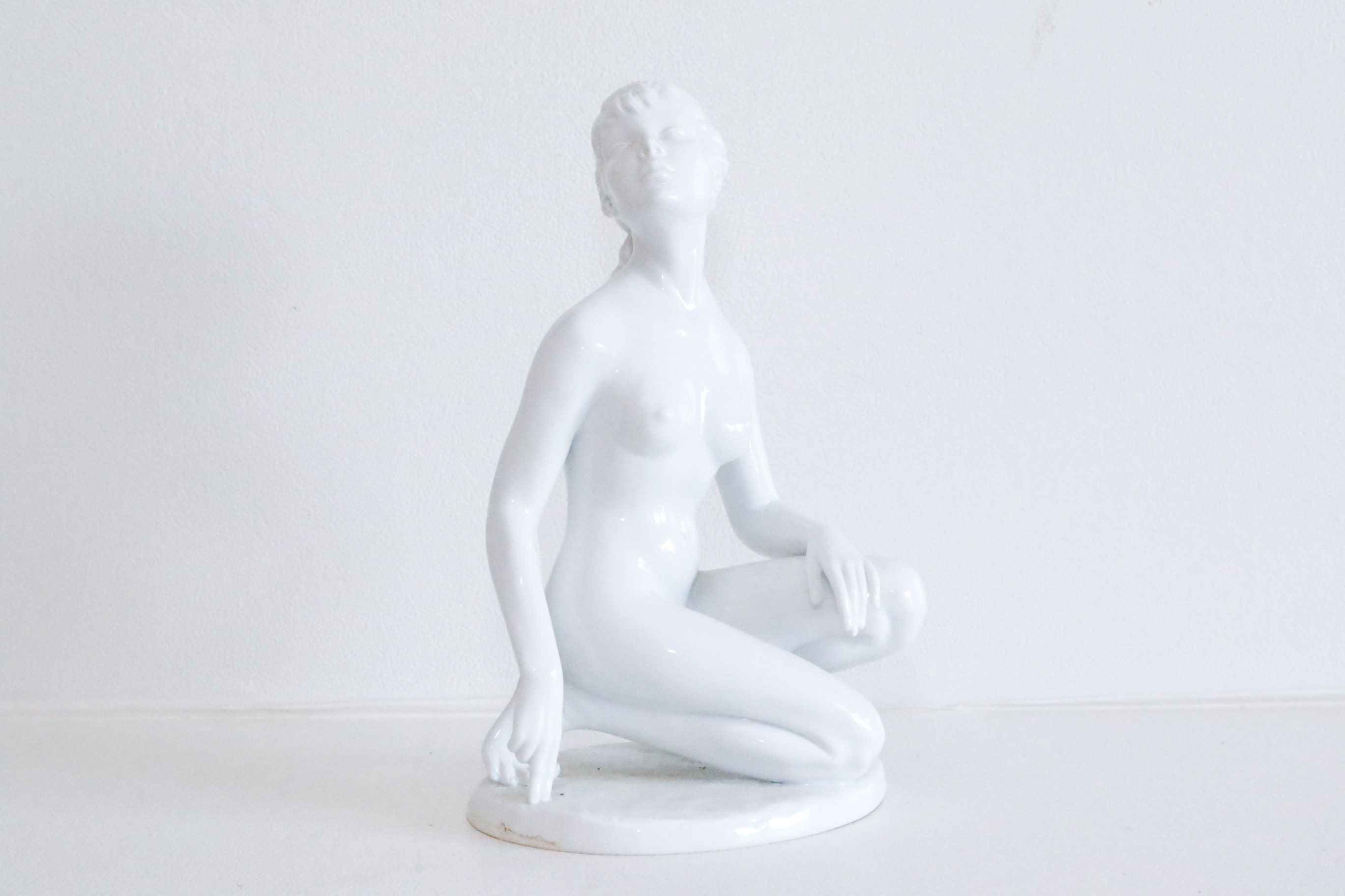 German Nude Porcelain Sculpture