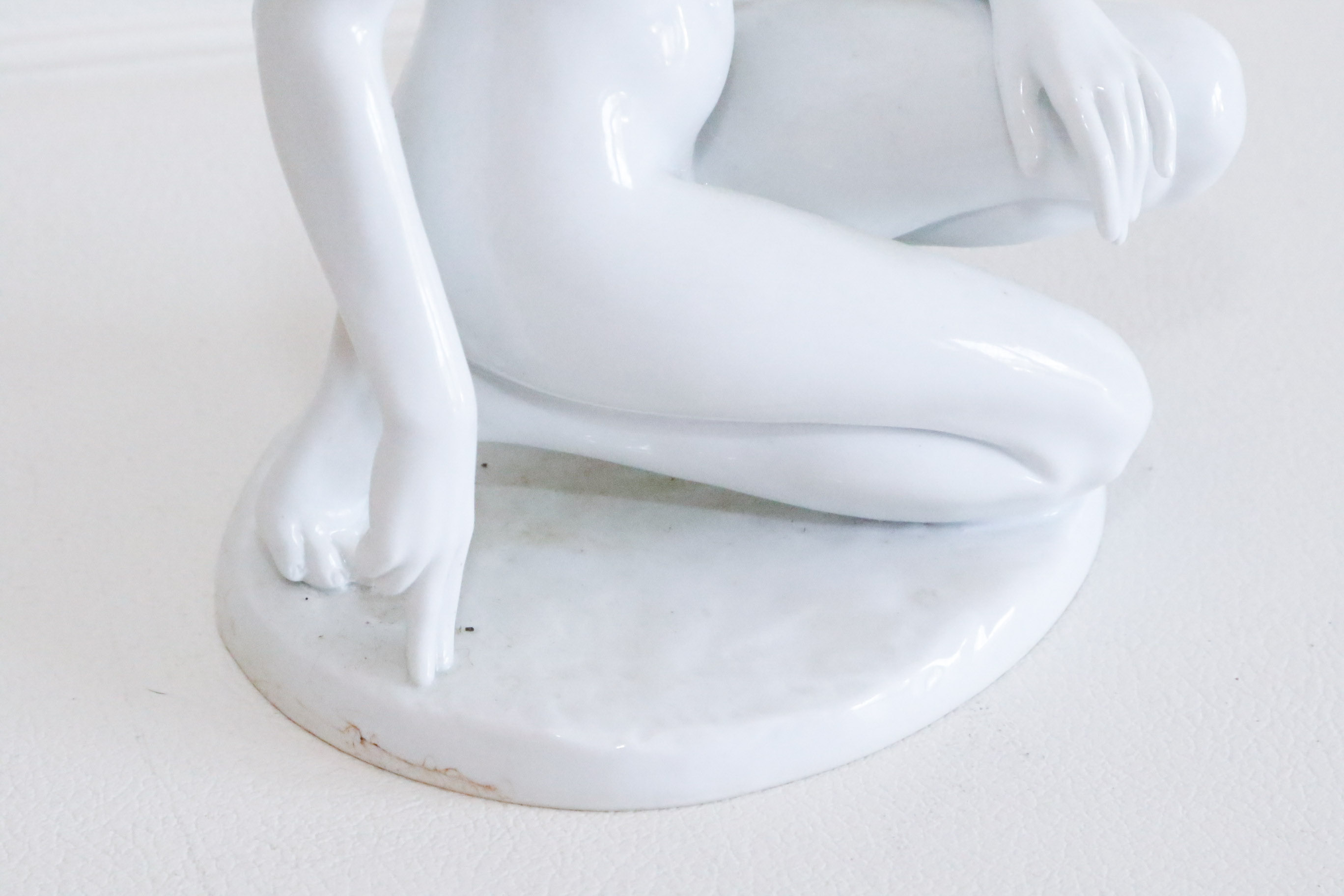 German Nude Porcelain Sculpture