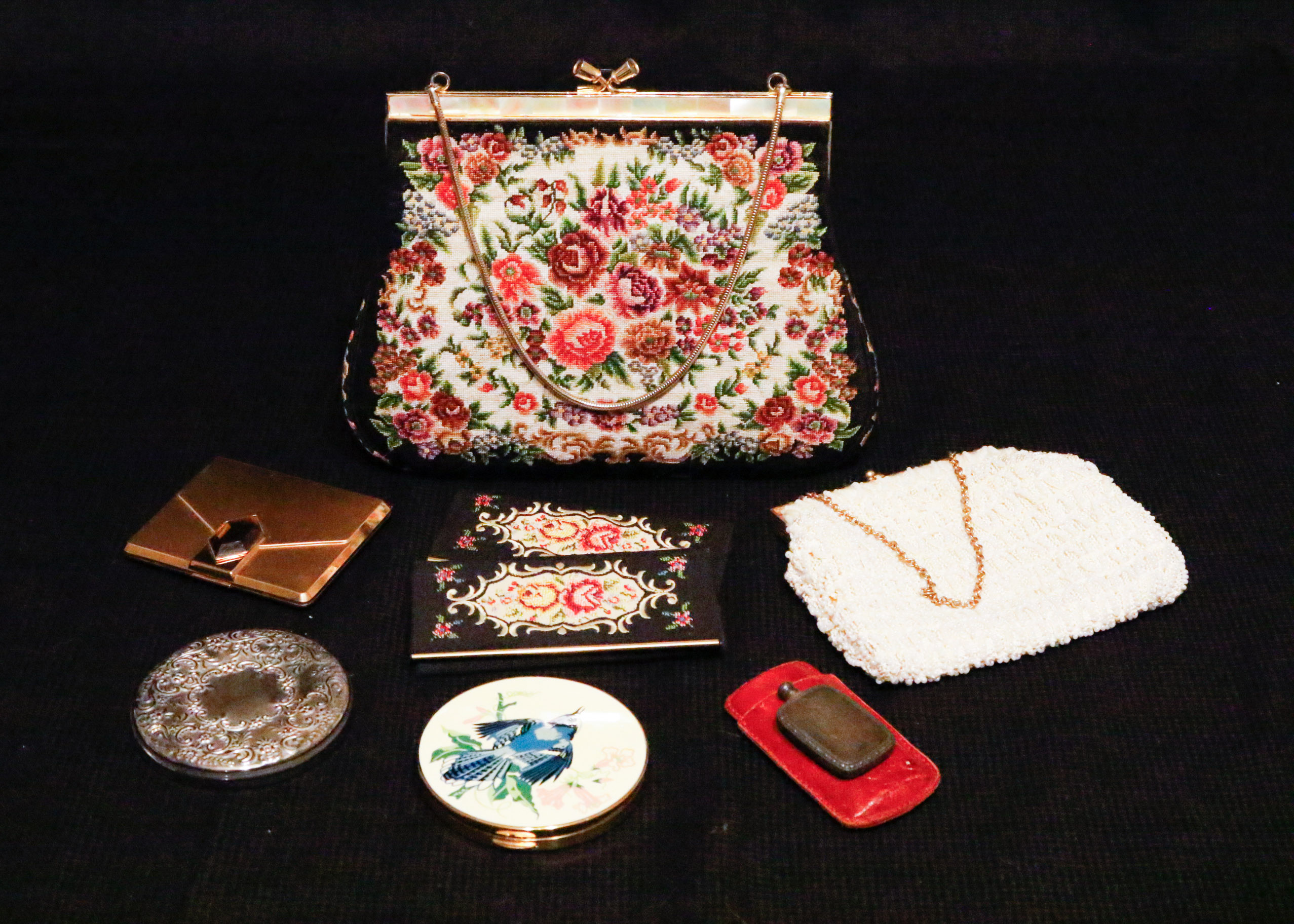 Vintage Clutches, Compacts, and More