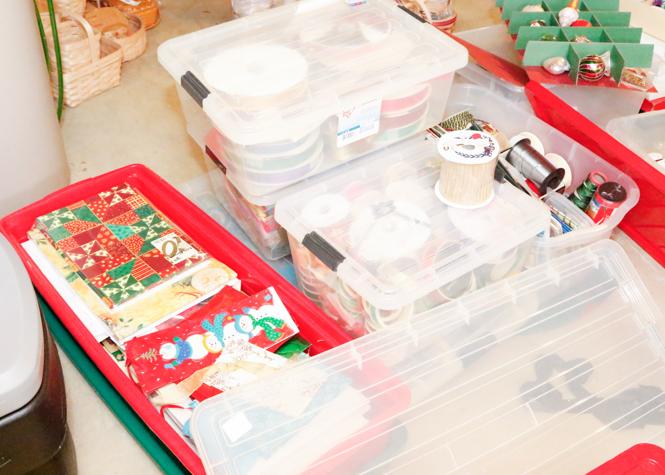 Lot of Holiday Gift Giving and Wrapping Supplies