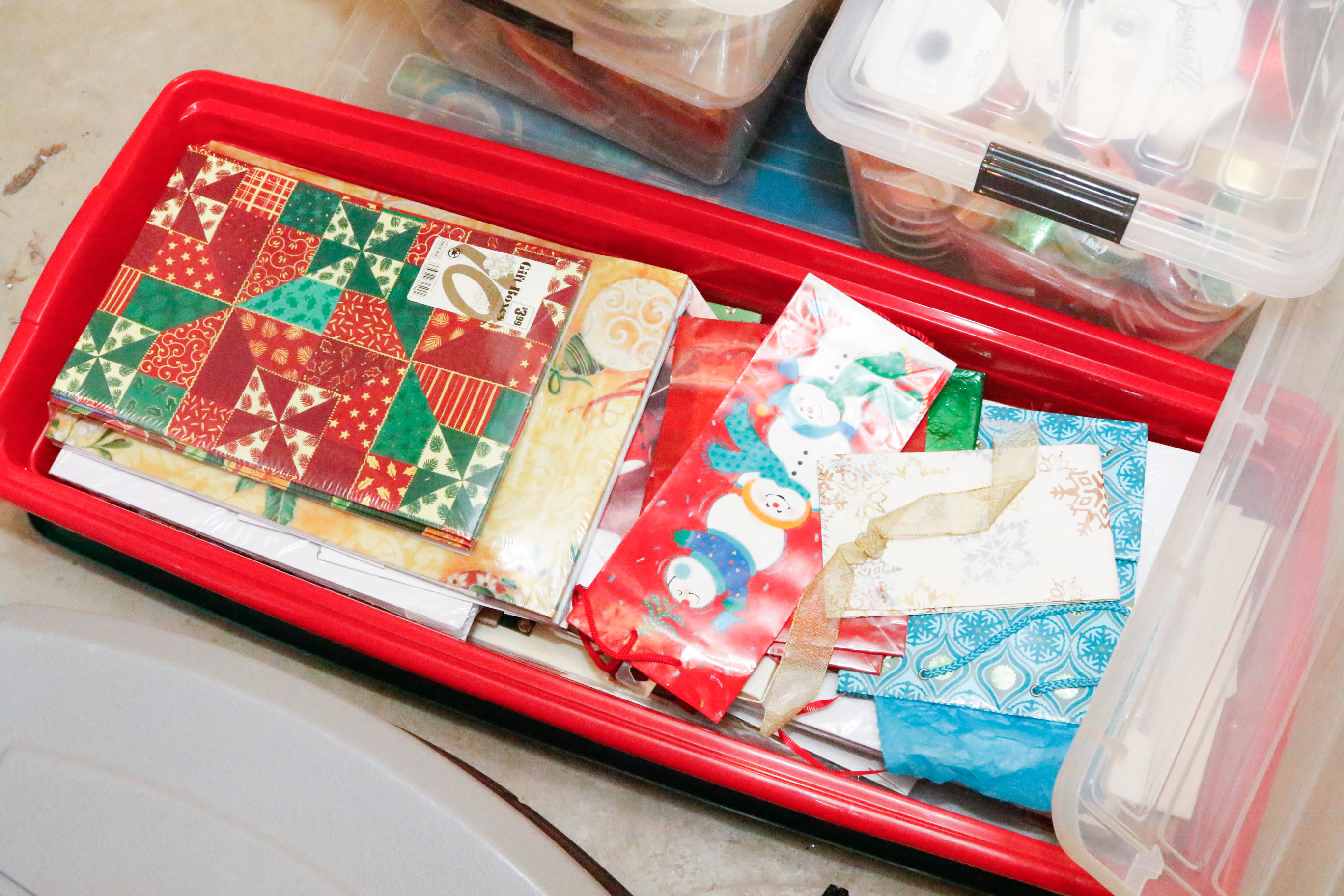 Lot of Holiday Gift Giving and Wrapping Supplies