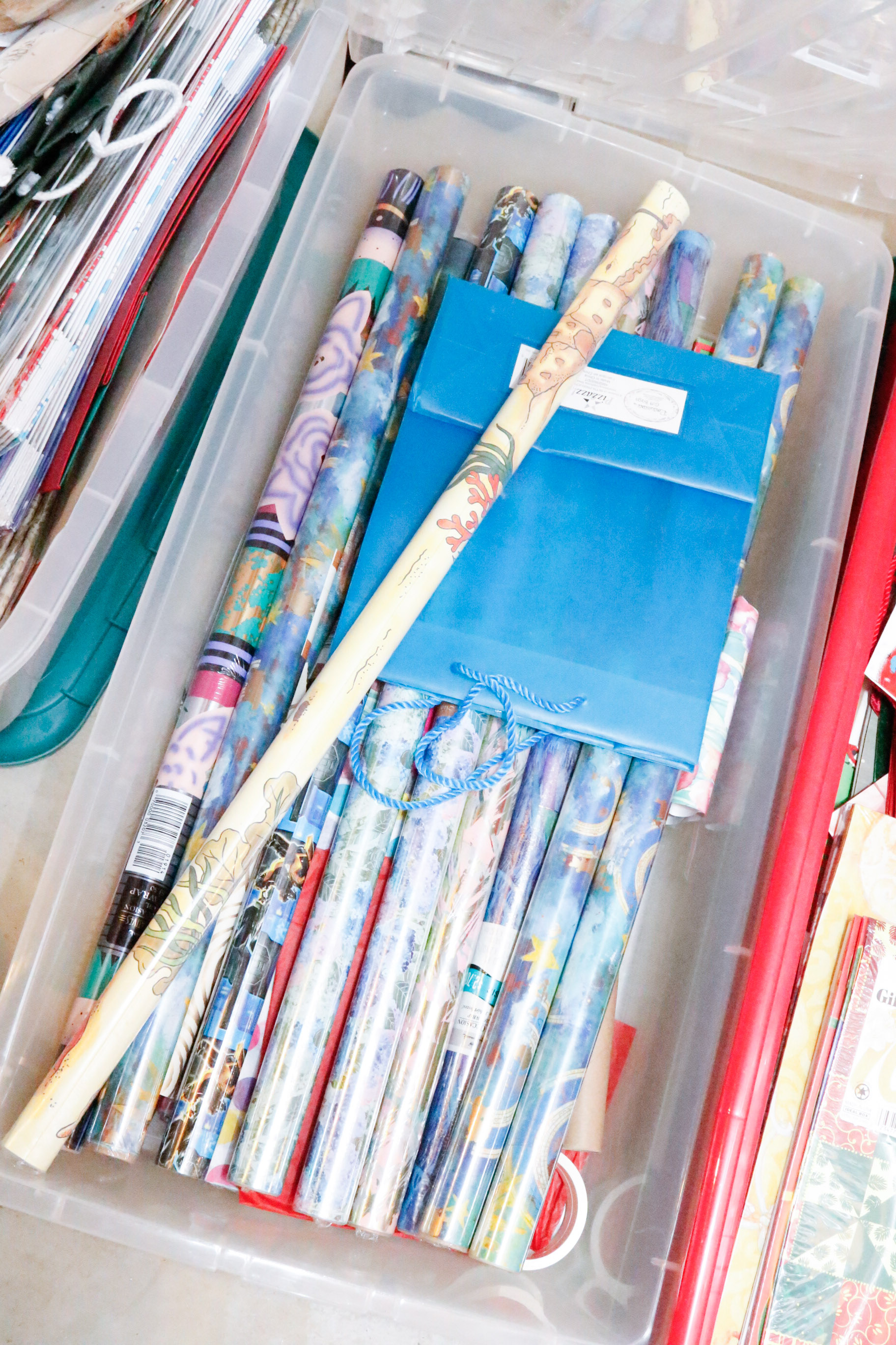 Lot of Holiday Gift Giving and Wrapping Supplies