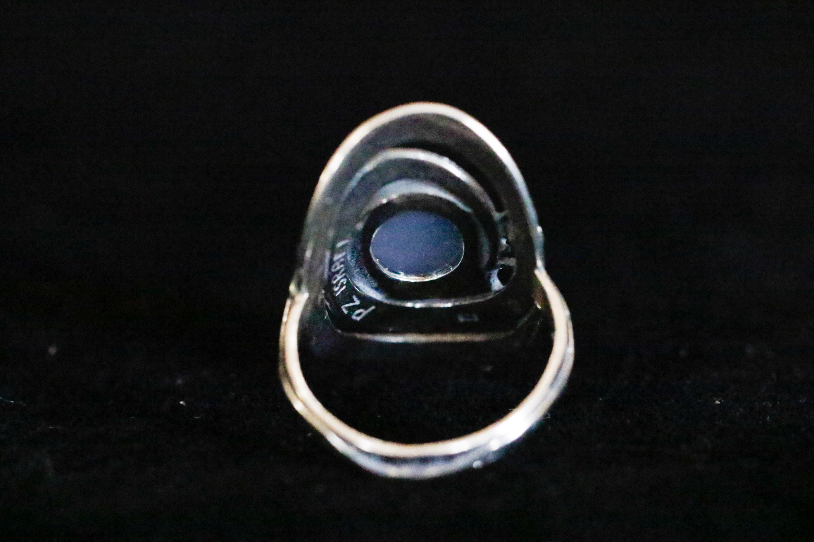 925 Sterling Silver and Maroon Druzy Quartz Ring