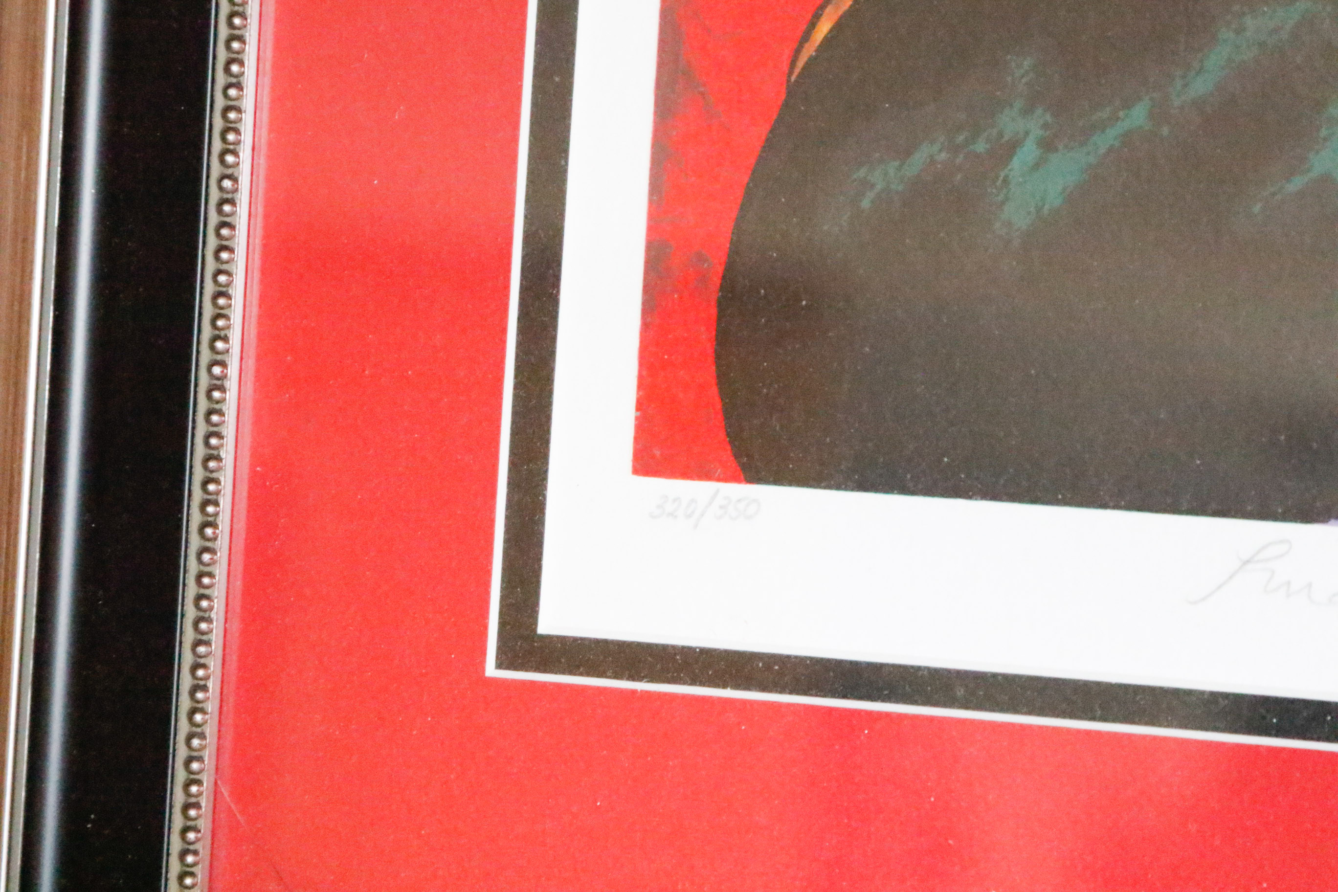 Four Framed Le Kinff Prints Featuring Feline Companions