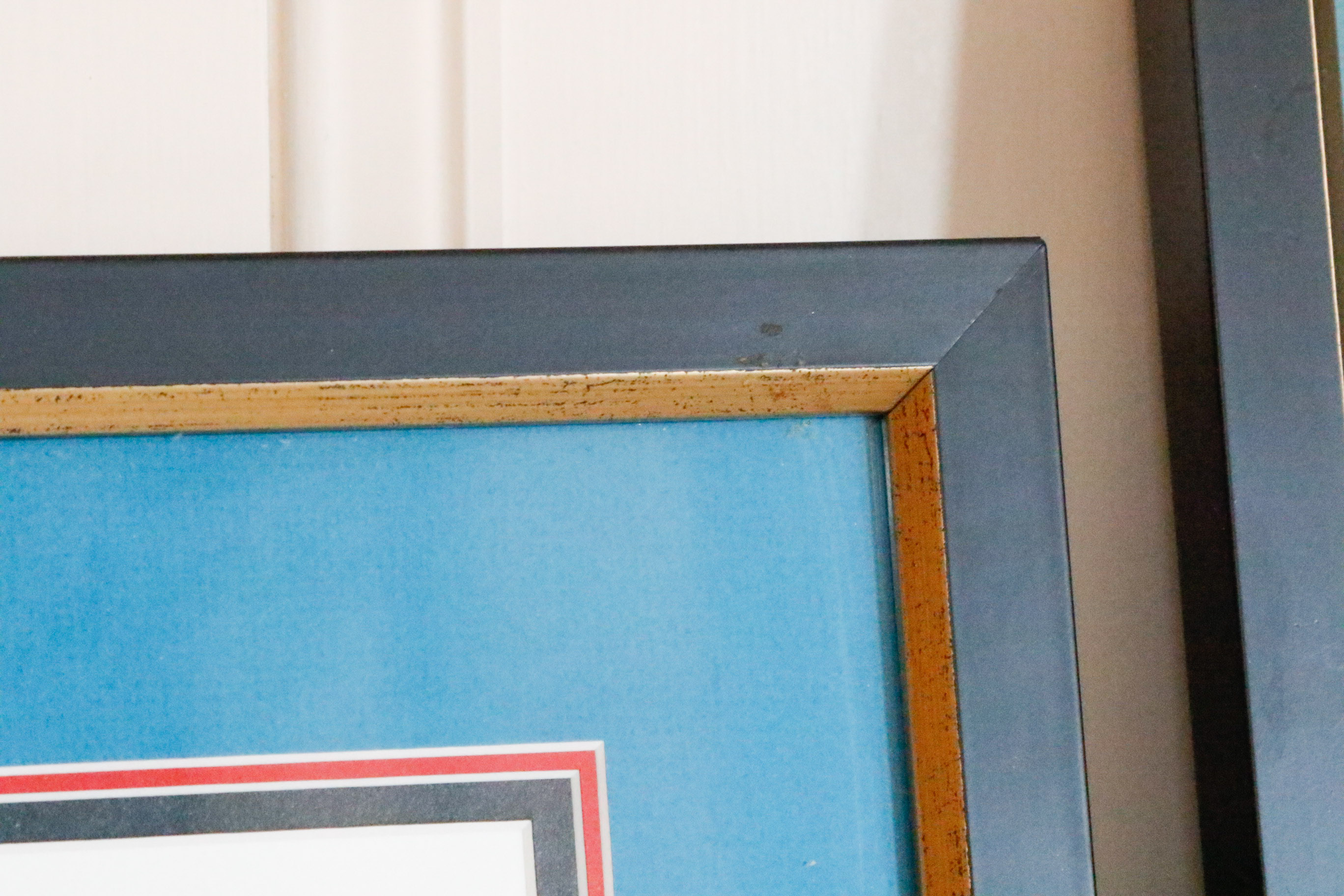 Four Framed Le Kinff Prints Featuring Feline Companions