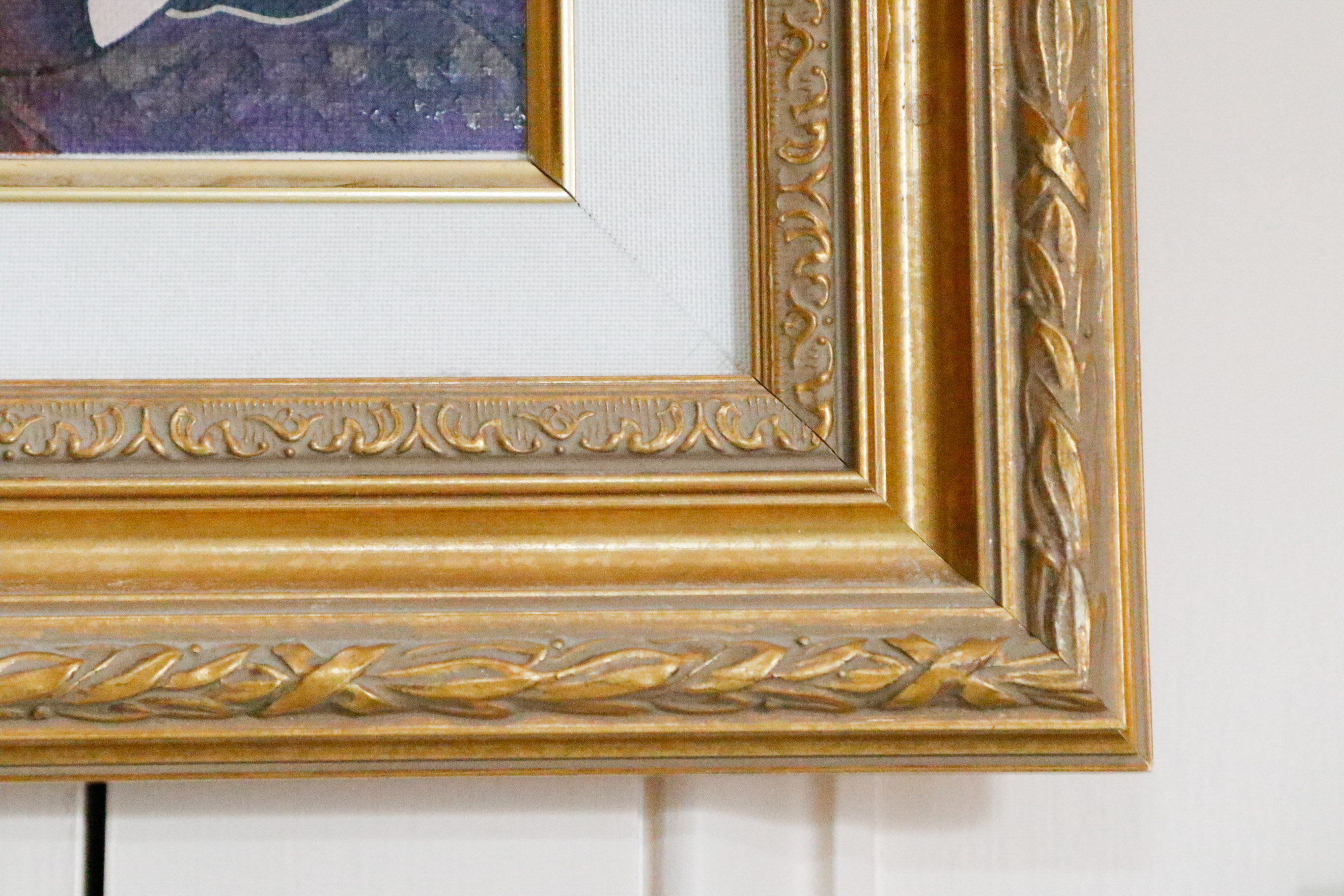 Four Framed Le Kinff Prints Featuring Feline Companions