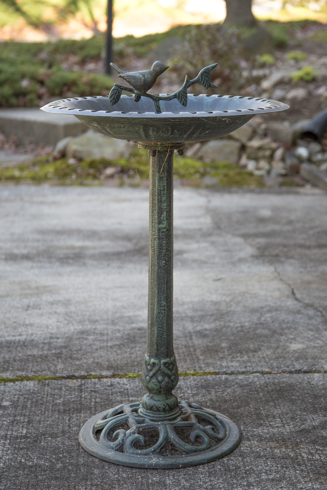 Cast Aluminum Bird Bath