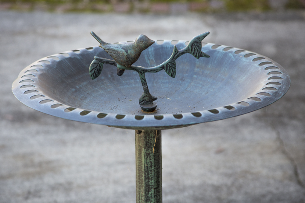 Cast Aluminum Bird Bath