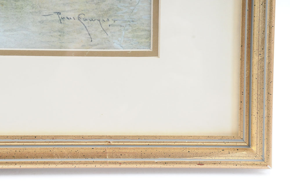 Quintet of Framed Prints by Paul Sawyier